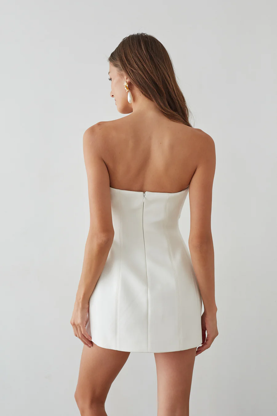 Alix Twist Front Bubble Mini Dress - luluinthesky
