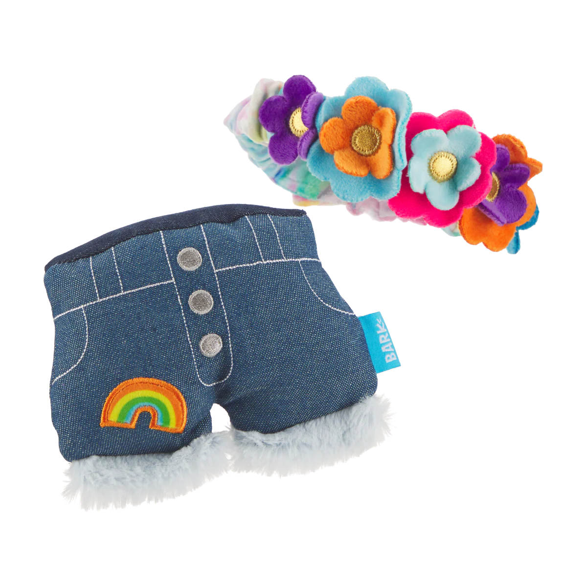 Grrroovy Threads Plush Tug + Multi-Part + Wearable Dog Toy