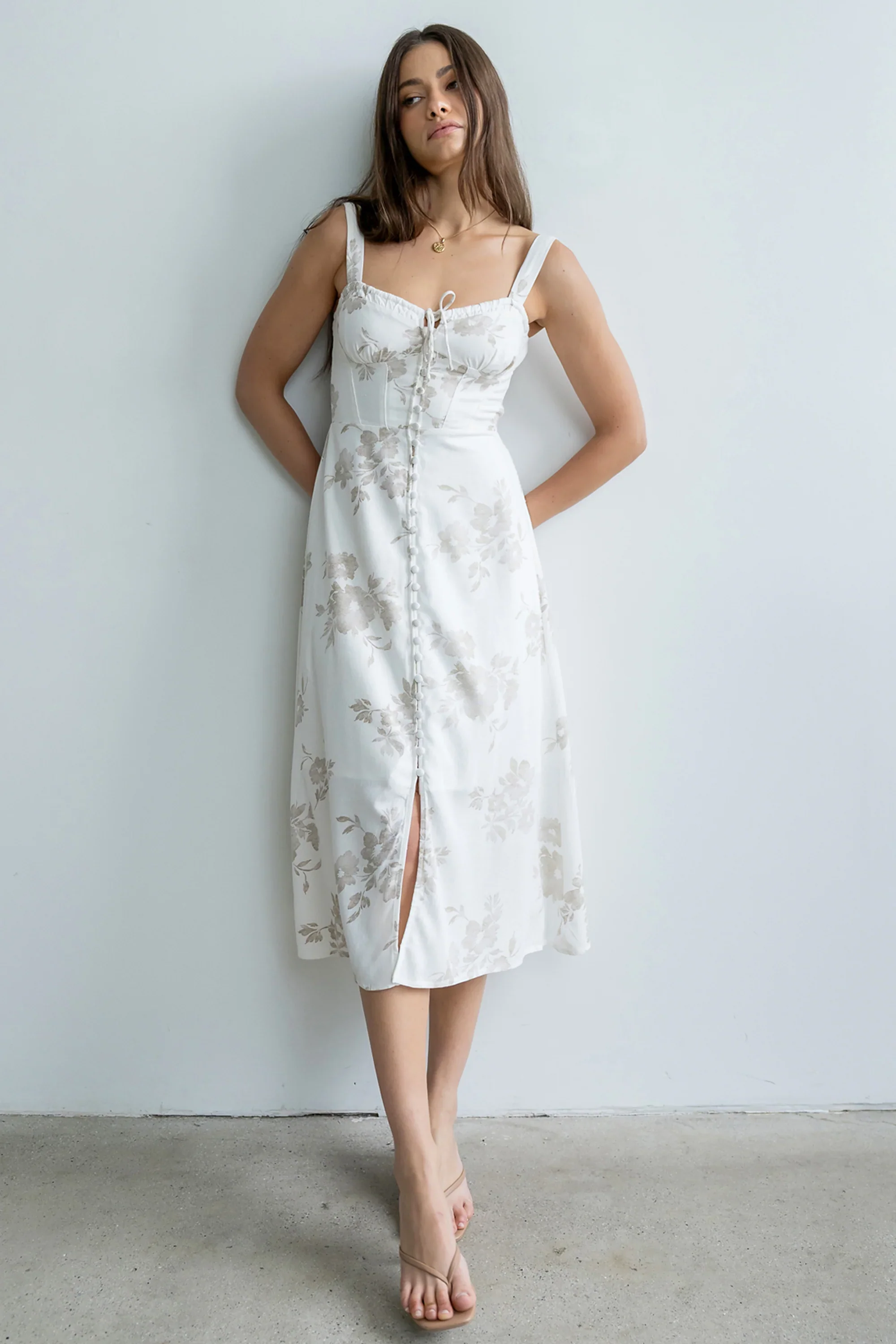 Brandy Floral Midi Dress