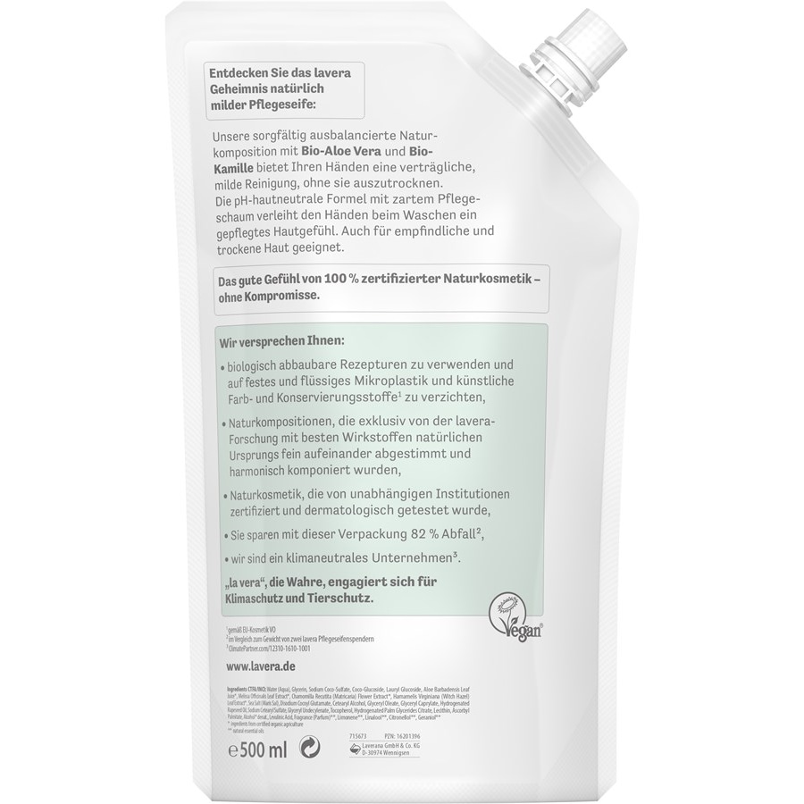 Lavera Pielęgnacja ciała Liquid Soap Łagodne mydło pielęgnacyjne