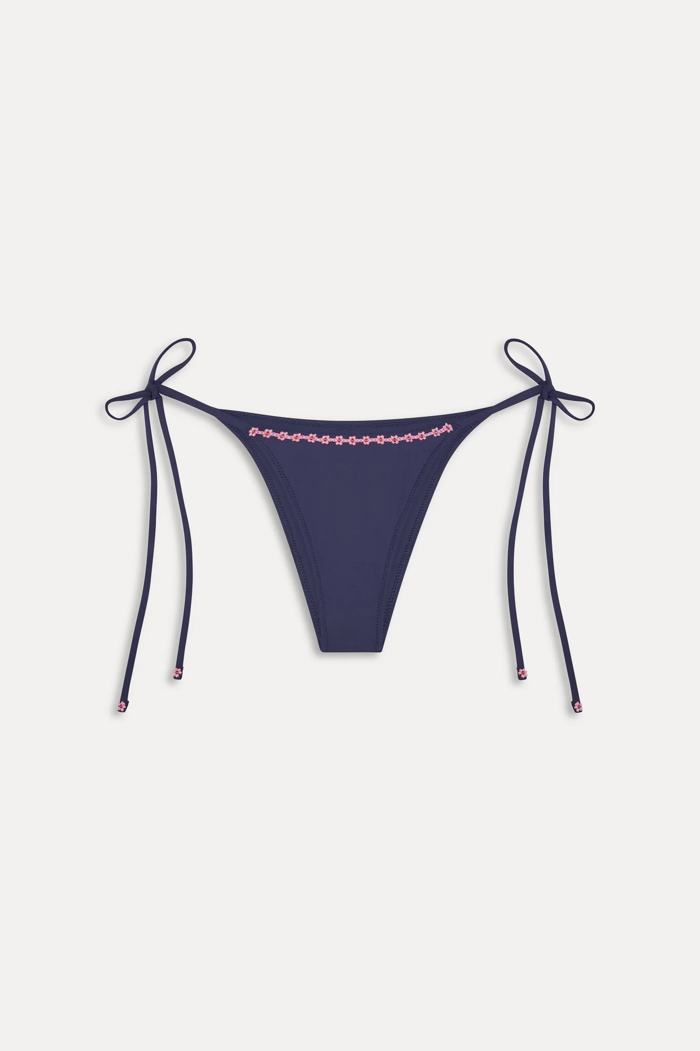 Mackenzie Cheeky String Bikini Bottom - Midnight Bloom