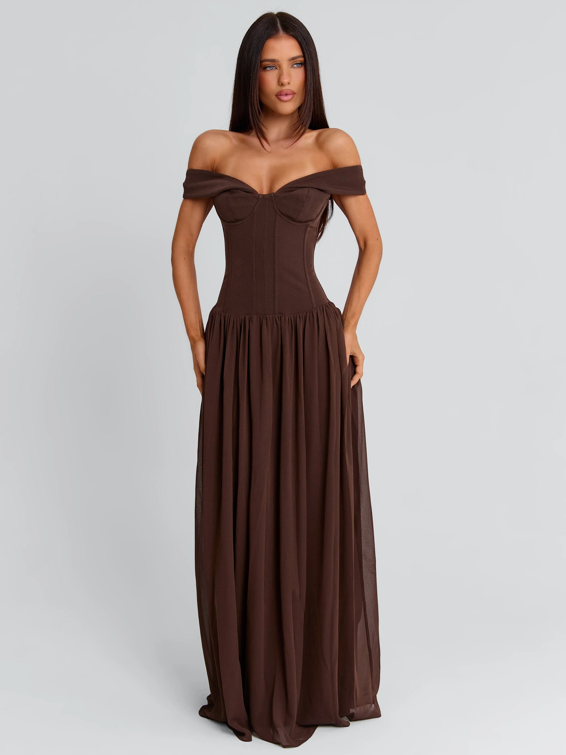 Junipia Maxi Dress Chocolate