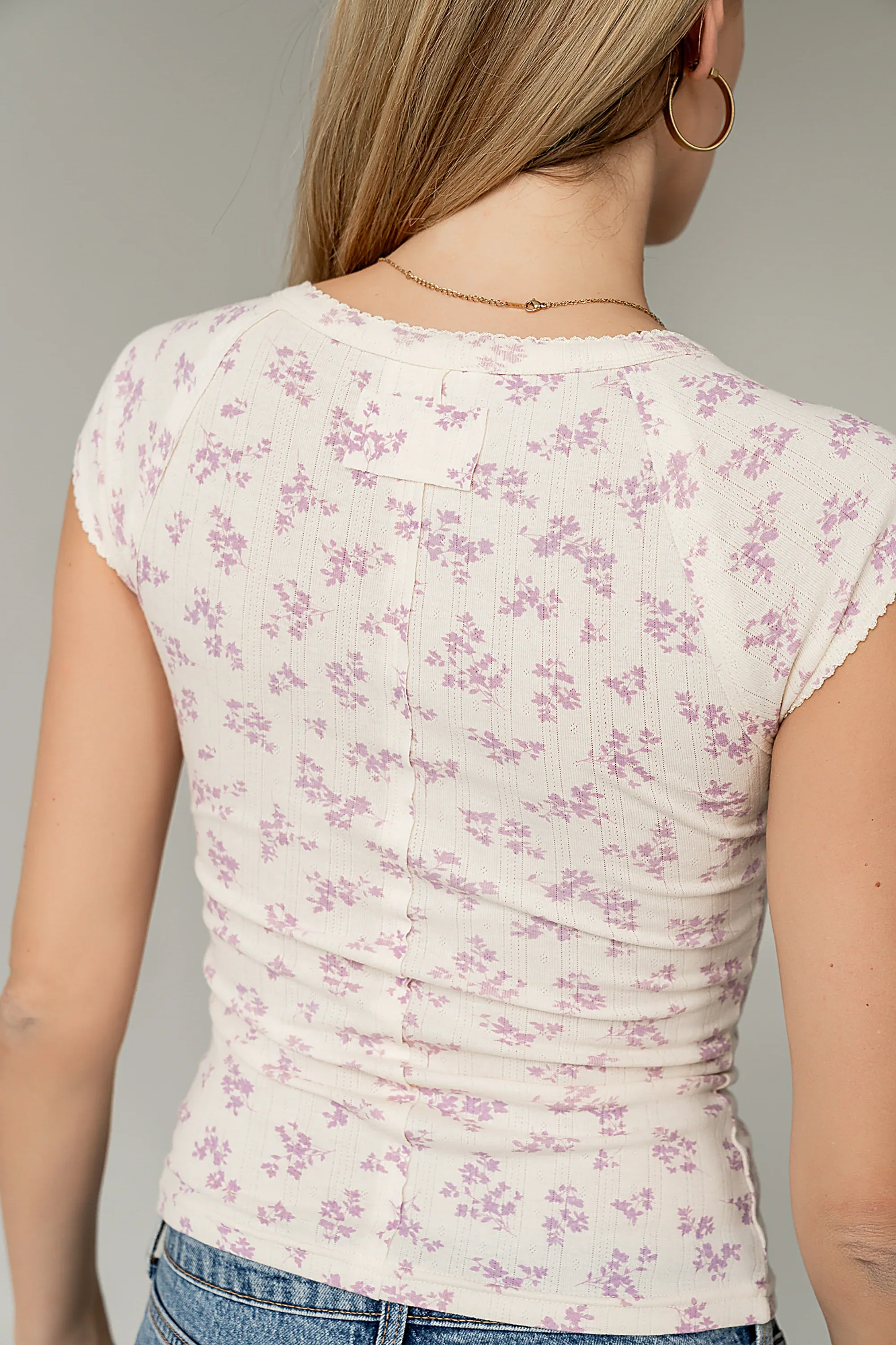 Jaynie Floral Top in Purple