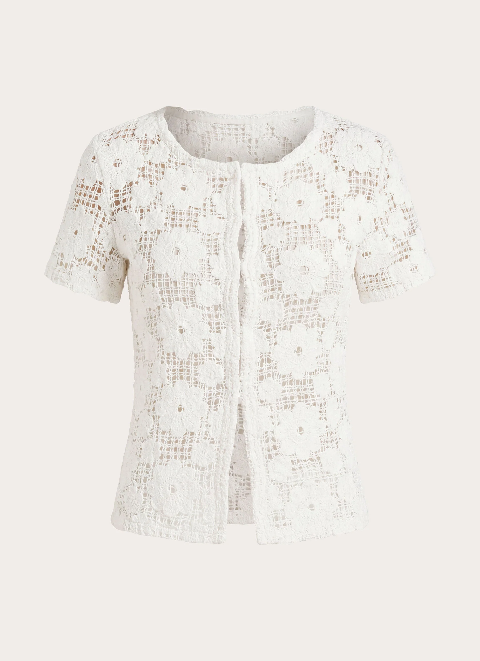 Nyxie Crochet Top - White - luluinthesky