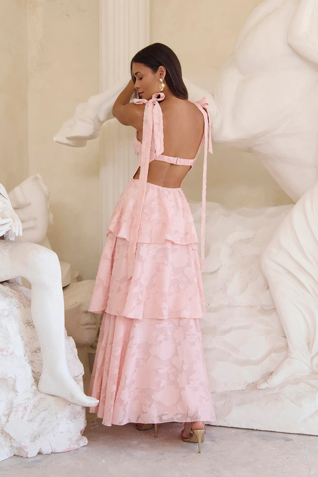 Meadow Of Dreams Maxi Dress Pink