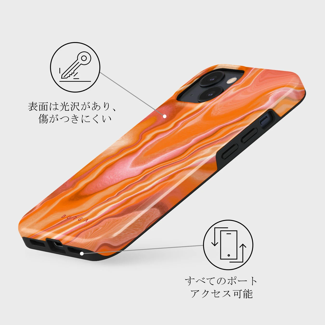 Retro Glow - iPhone 13 Mini ケース