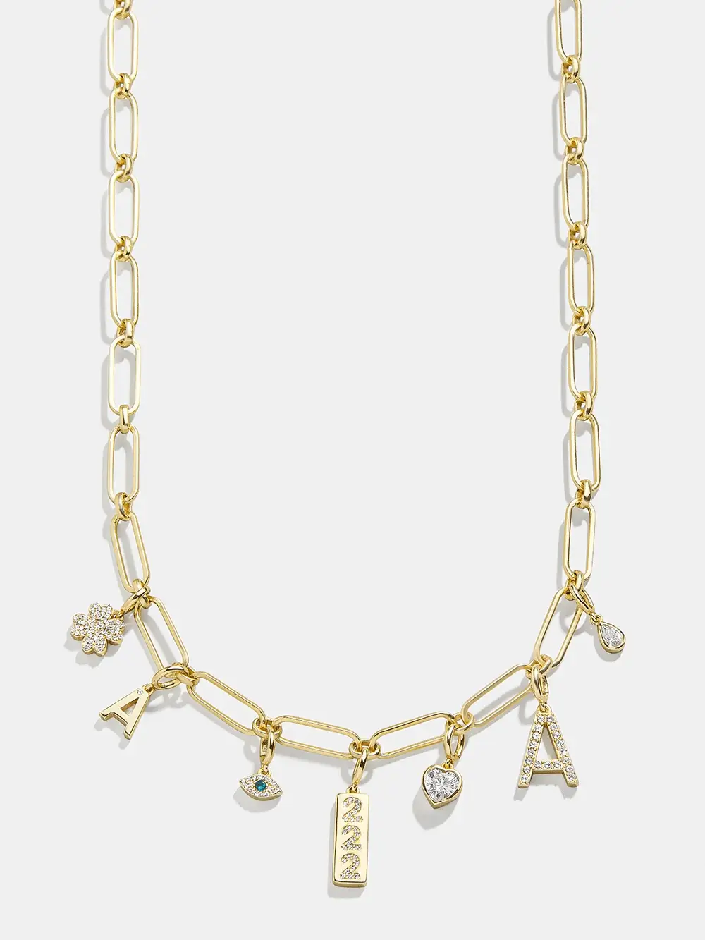 Spaced Custom Charm Necklace - Spaced Charm Necklace