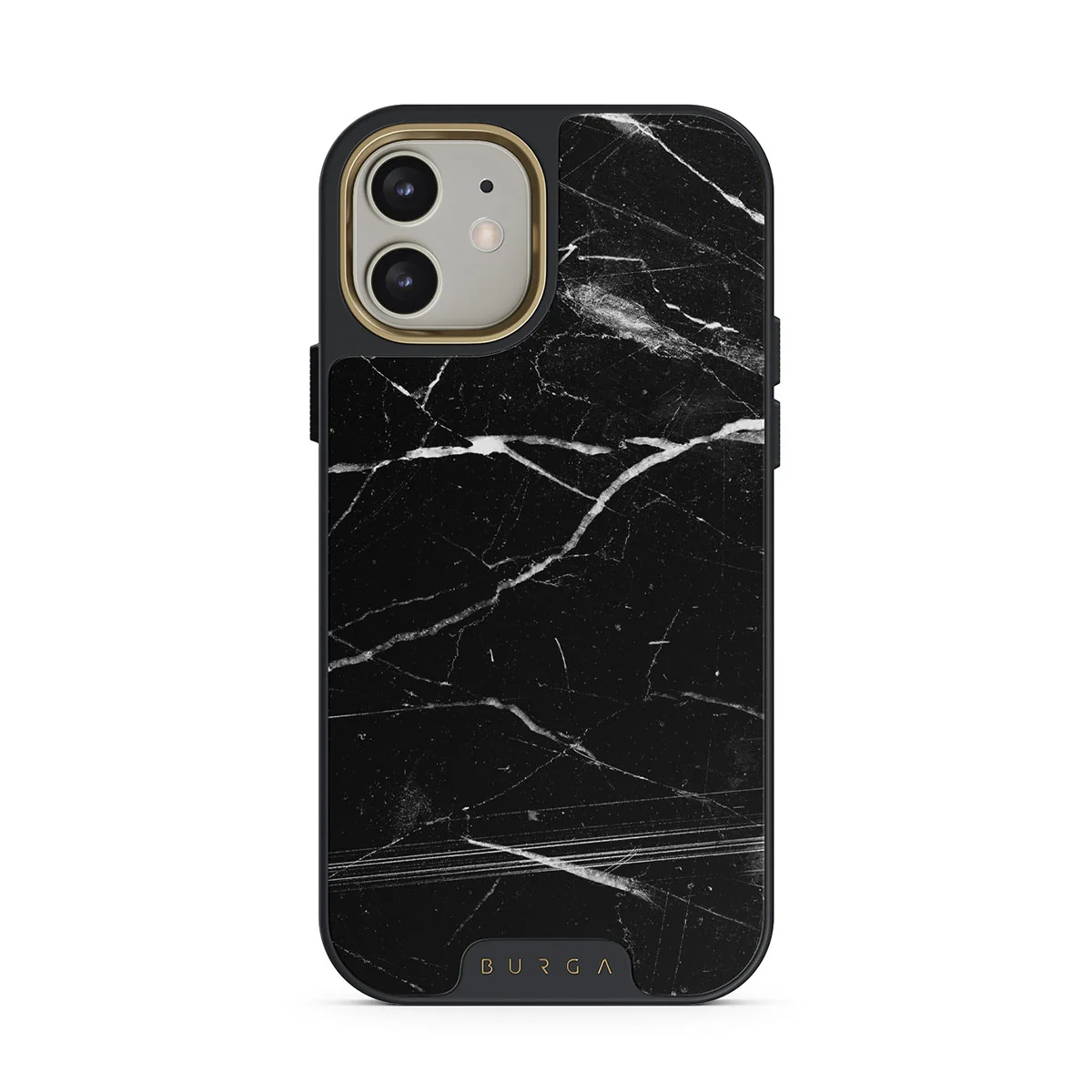 Noir Origin - Black Marble iPhone 12 ケース