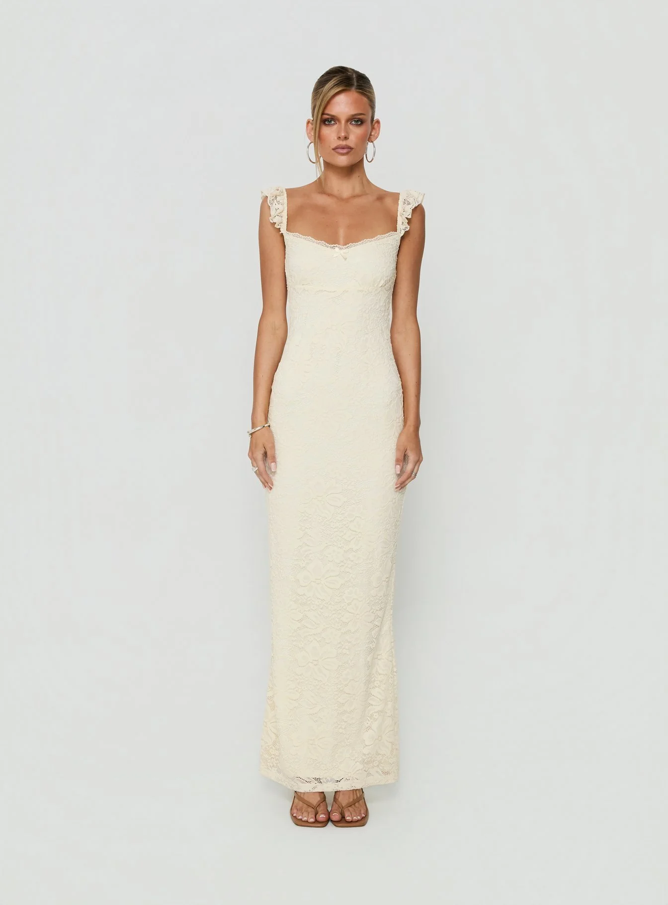 Beacall Maxi Dress Lemon - luluinthesky