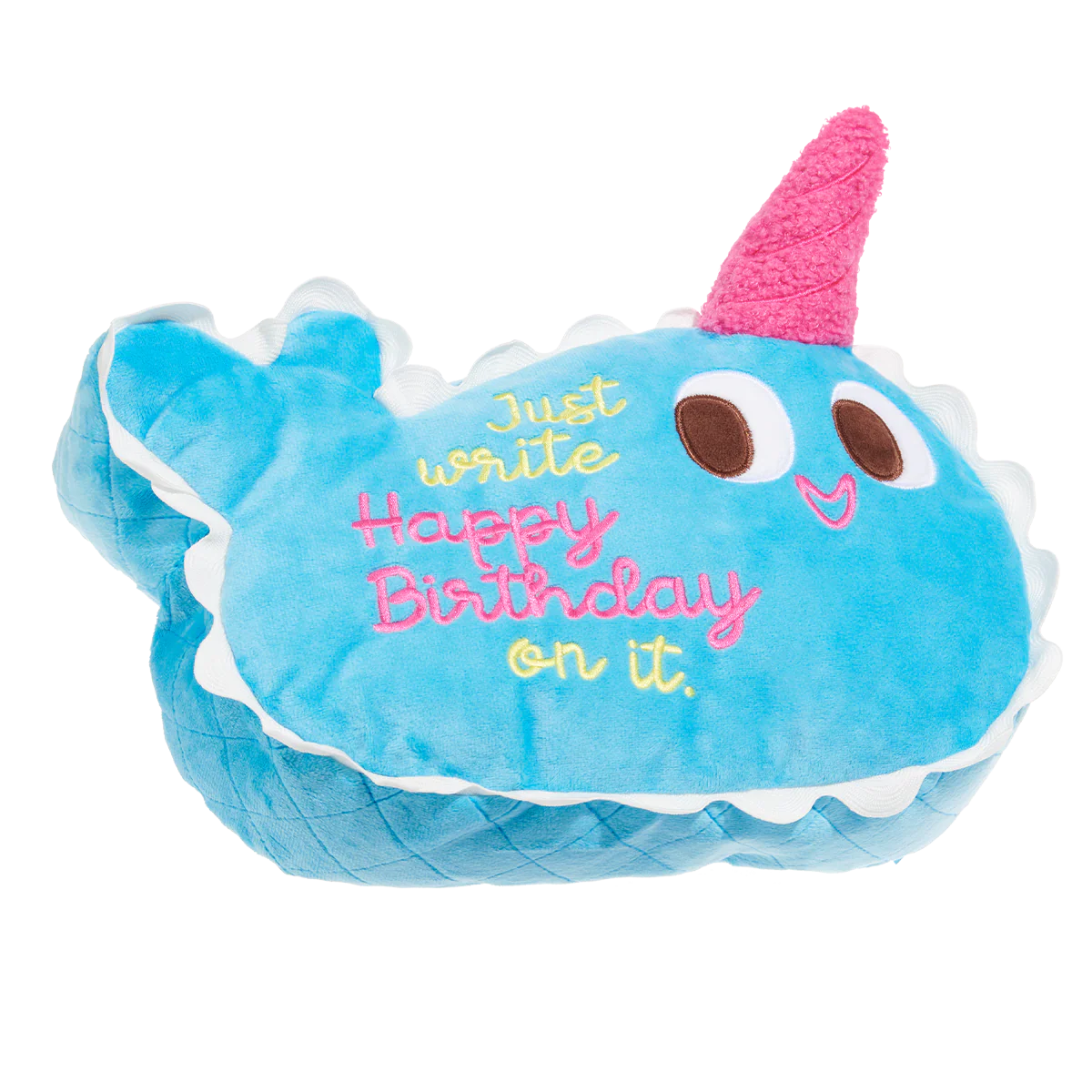 Pudgy the Narwhal Cake Plush Extra-Large Dog Toy