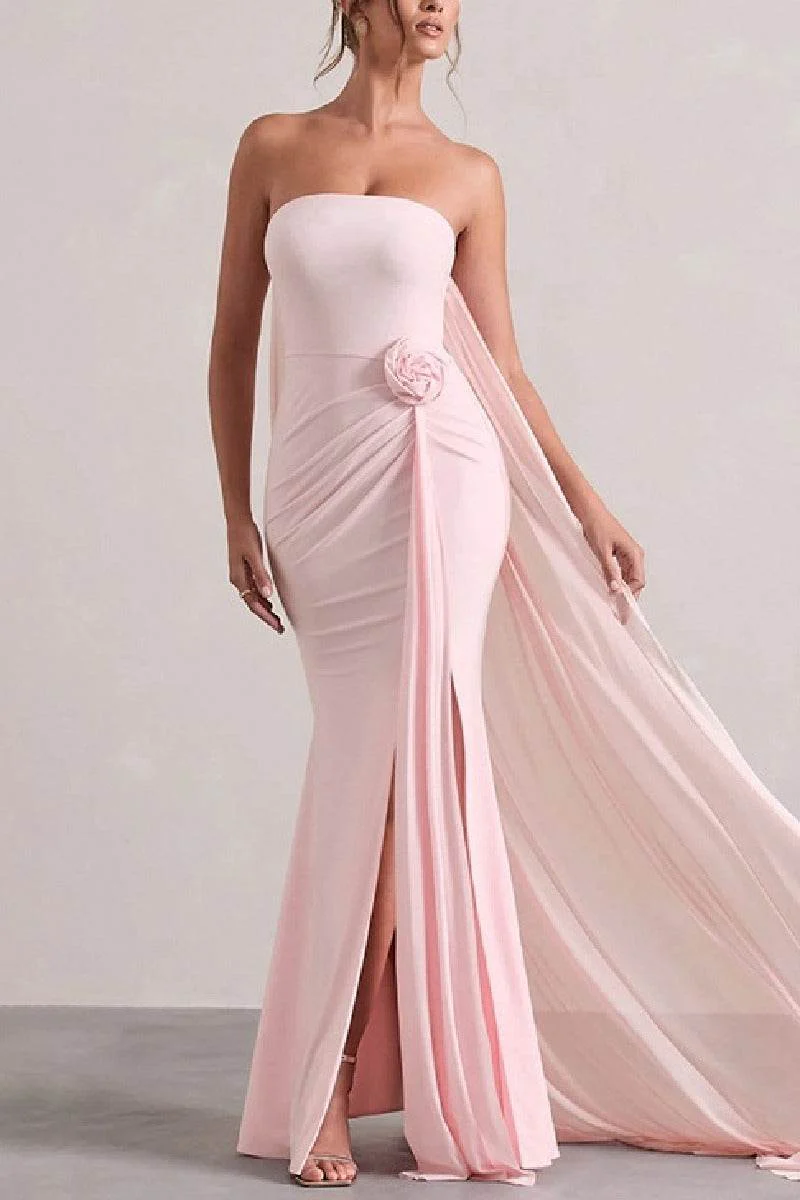 Sheath-Column Maxi Stretch Fabric Formal Evening Dresses 935582680093