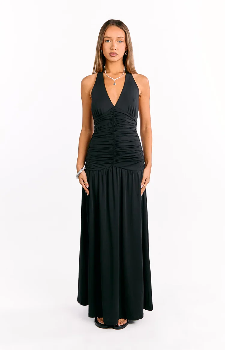 Gloria Black Maxi Dress