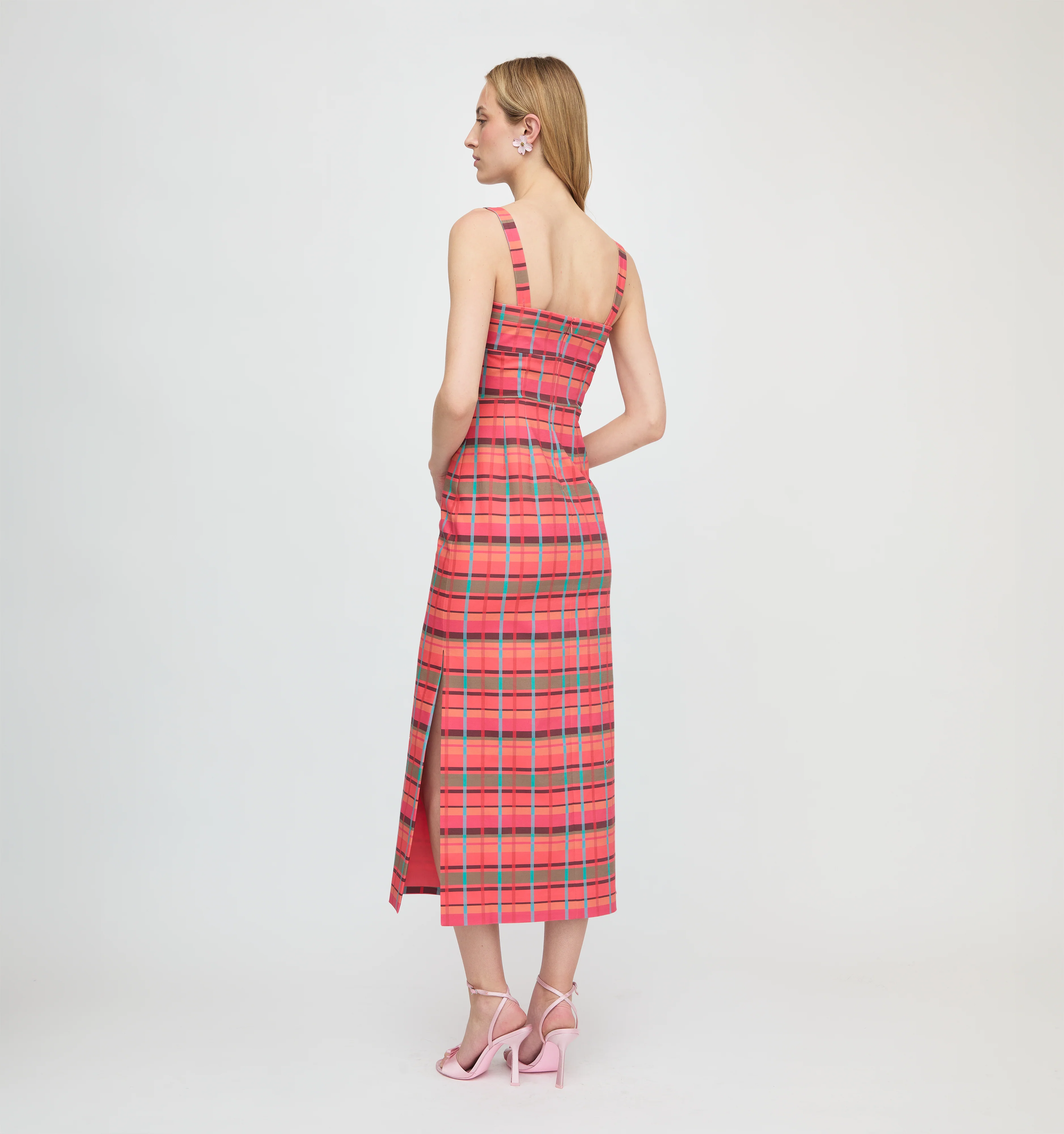 The Agnes Dress - Sunset Gingham