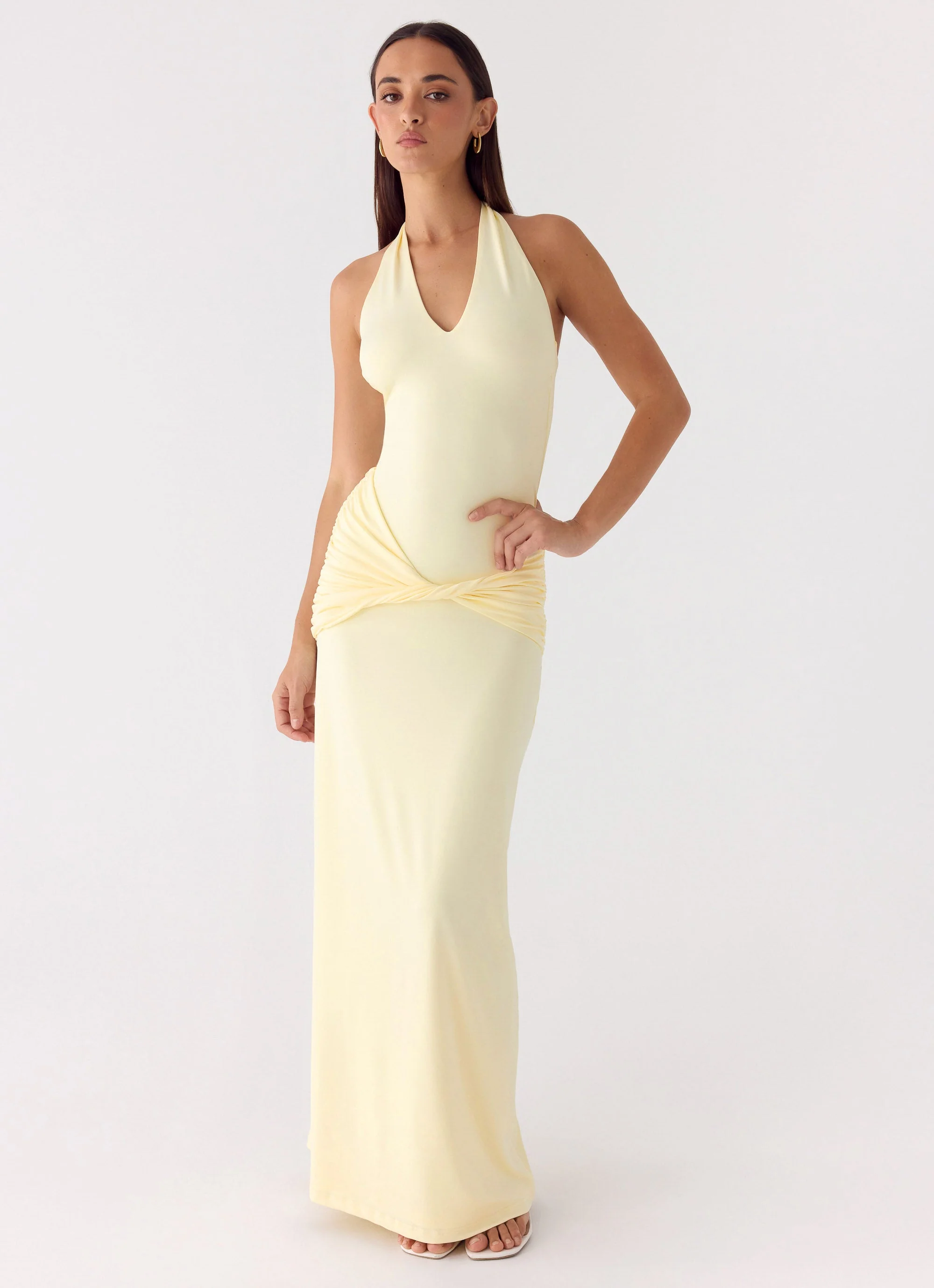 Maribelle Maxi Dress - Lemon - luluinthesky