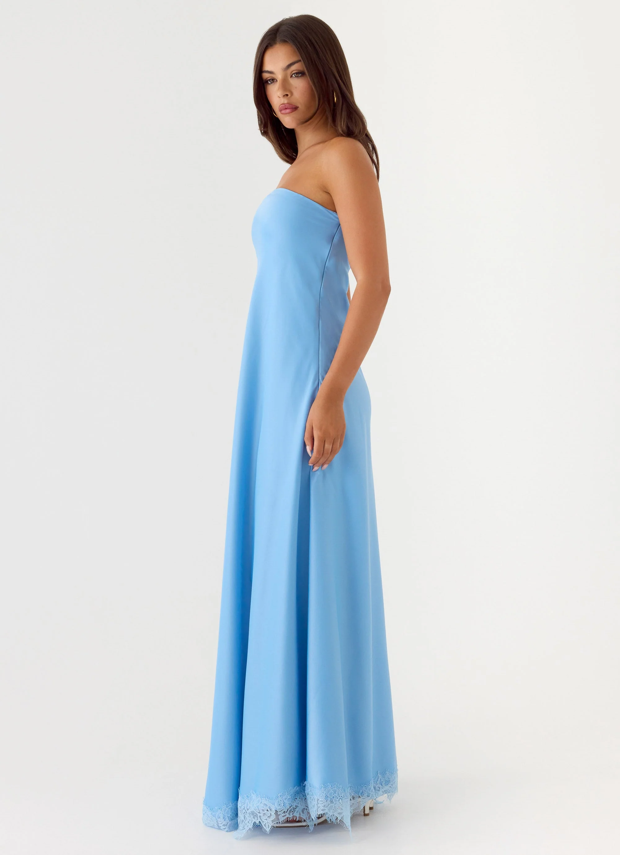 Yanina Strapless Maxi Dress - Blue