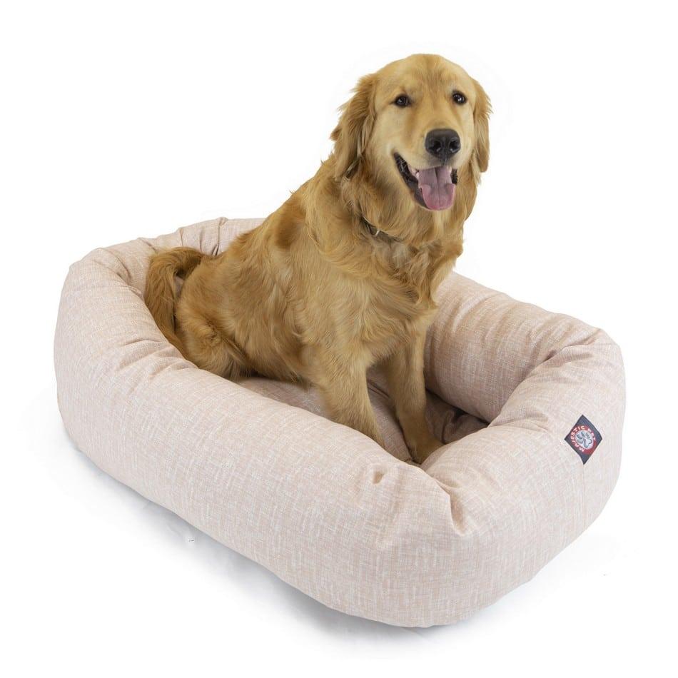Palette Heathered Bagel Dog Bed