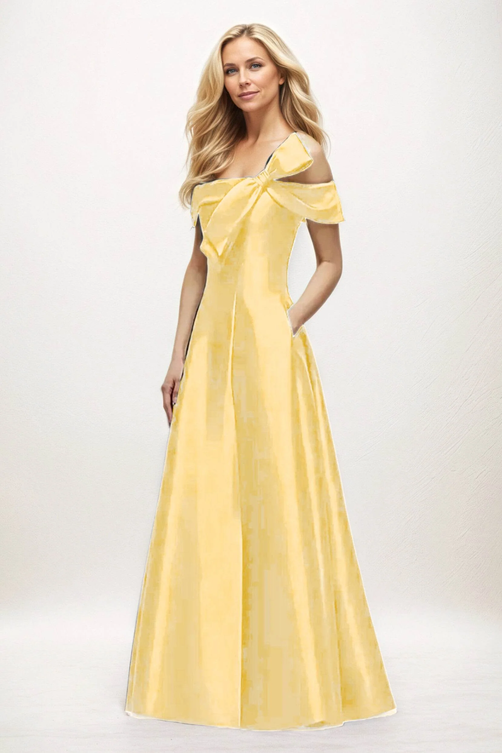 A-Line Maxi Satin Mother of the Bride Dresses CM0397