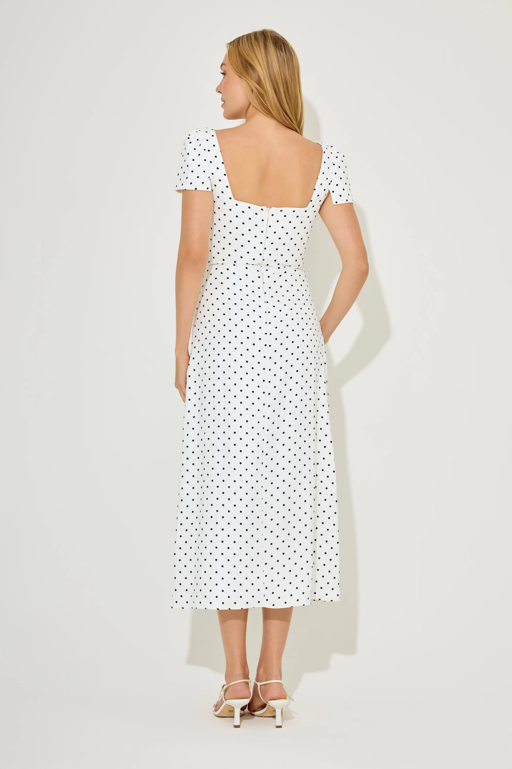 Square Neck Slip Midi Dress