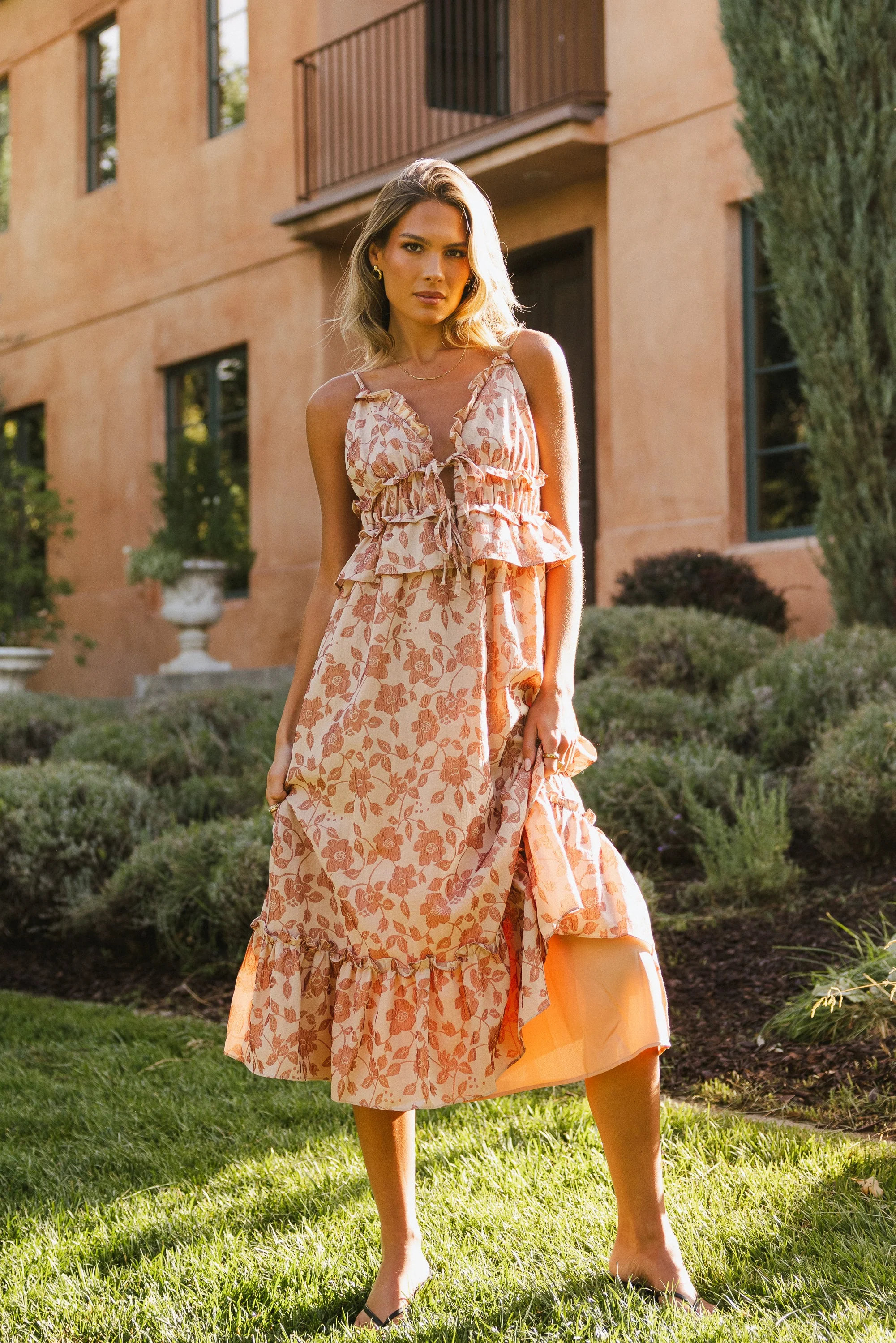 Francis Floral Midi Dress