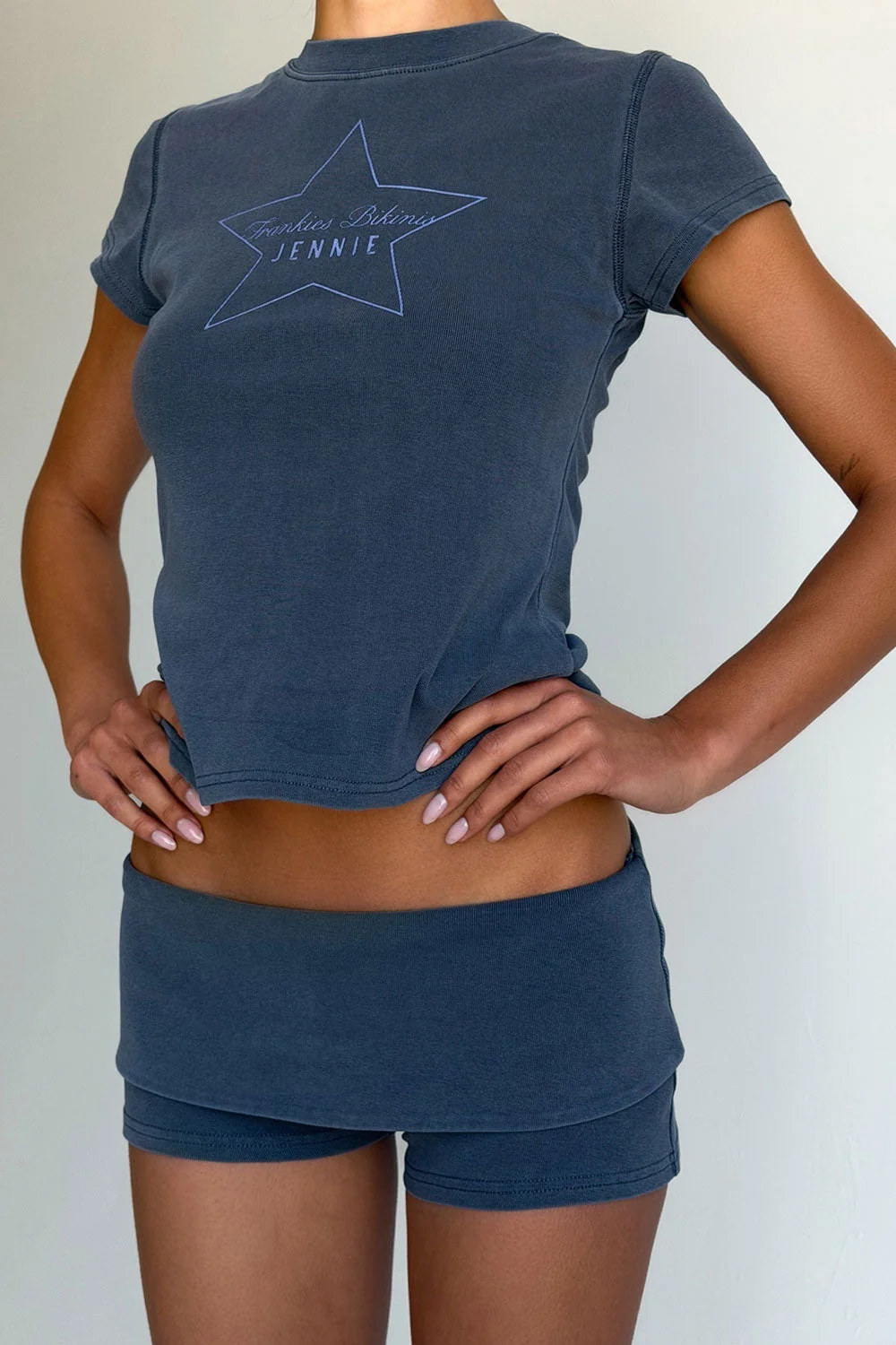 x JENNIE Eva Cotton Tee - Comet