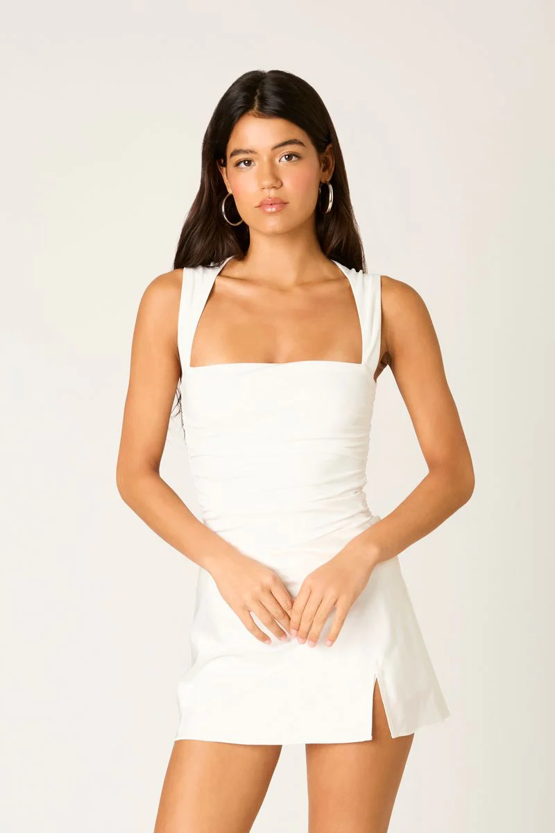 Satin A-line Mini Skirt