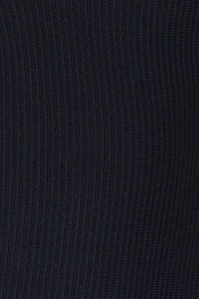 Let's Pair Ribbed Bodysuit Black