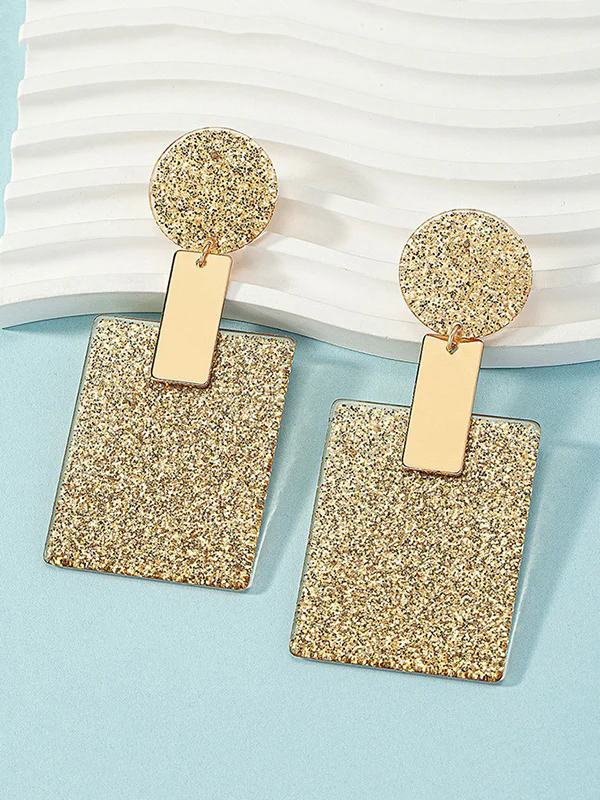Geometric Drop Earrings
