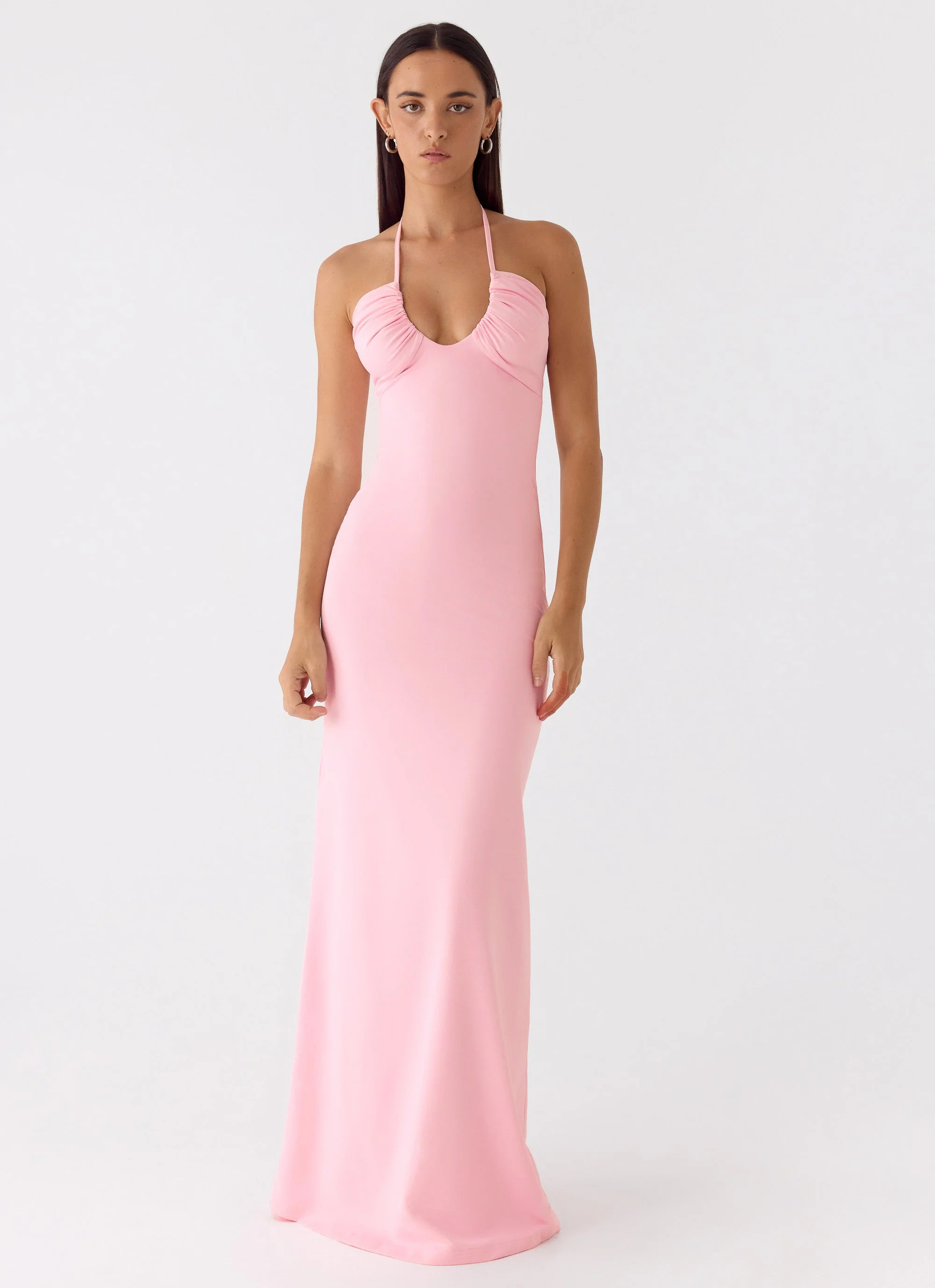 Xola Maxi Dress - Pink - luluinthesky