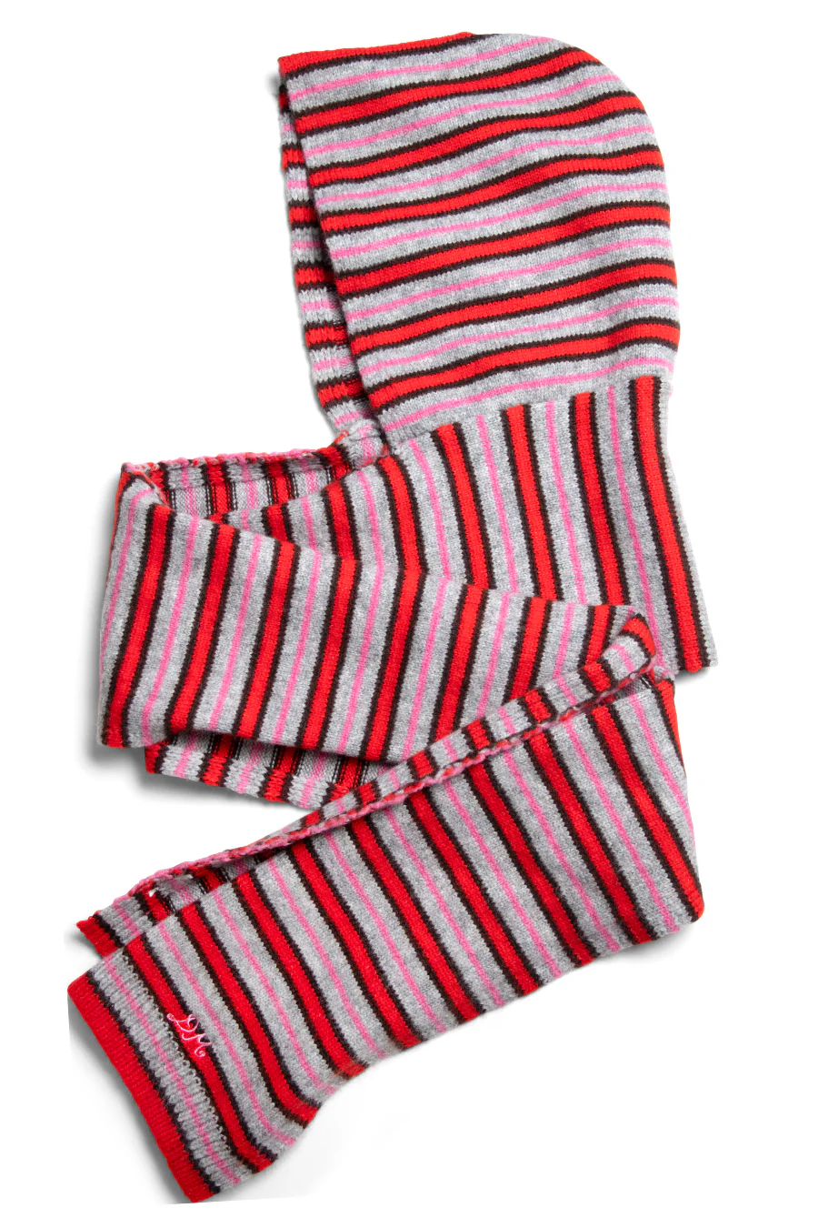 hooded scarf in stripe - luluinthesky
