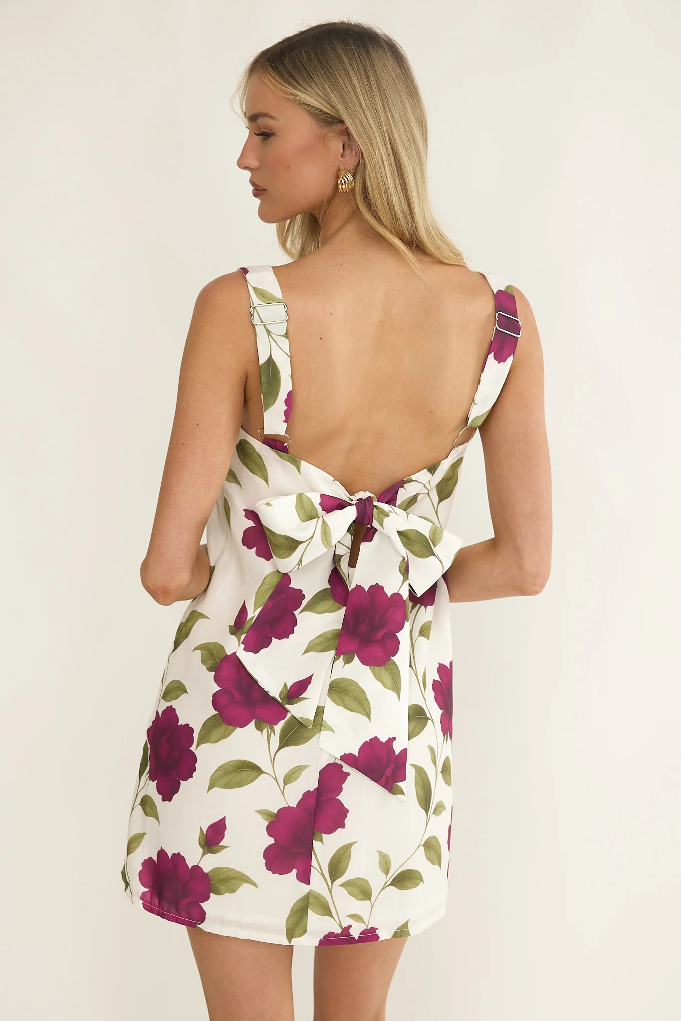 That Lady Bow Back Mini Dress Allegra Floral