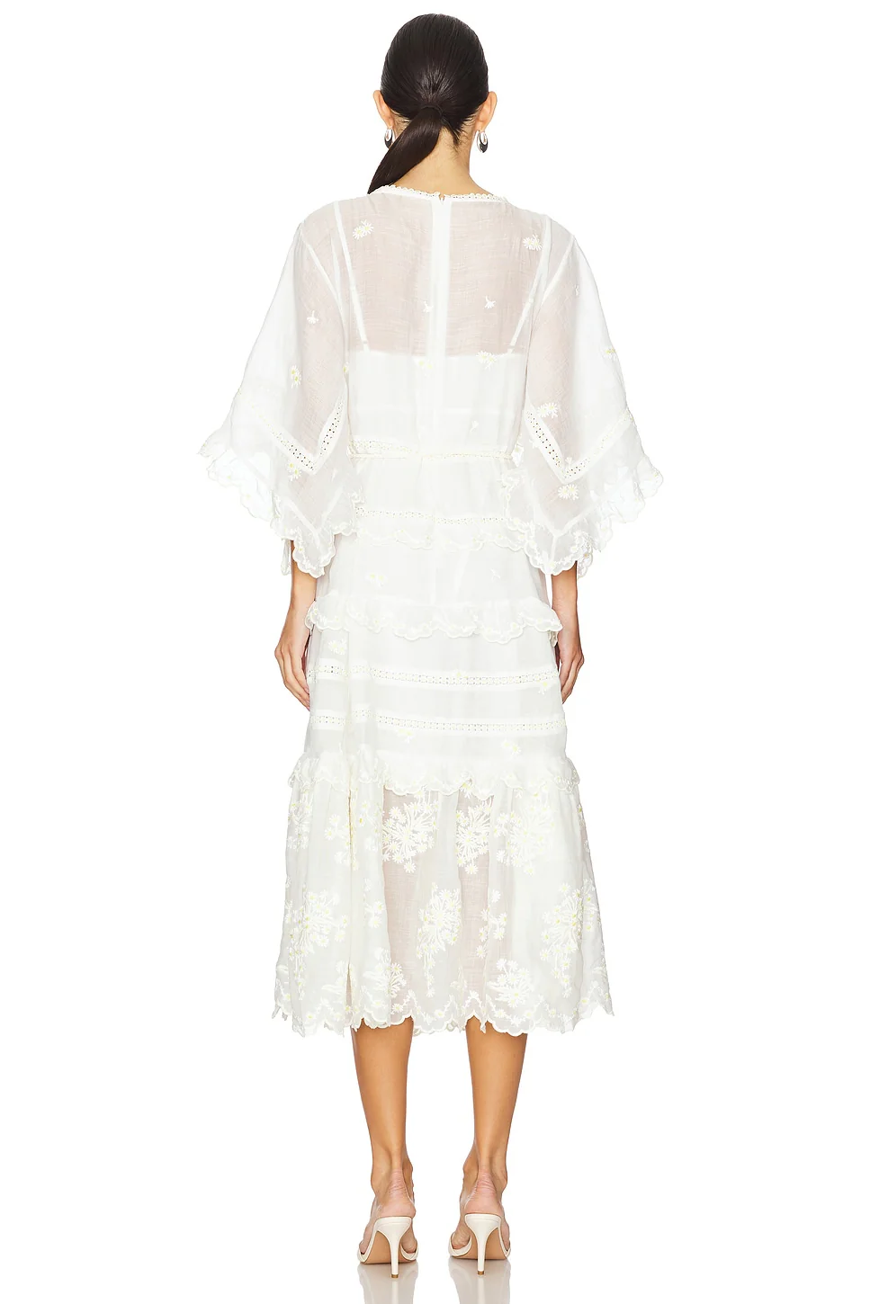 Acacia Embroidered Midi Dress