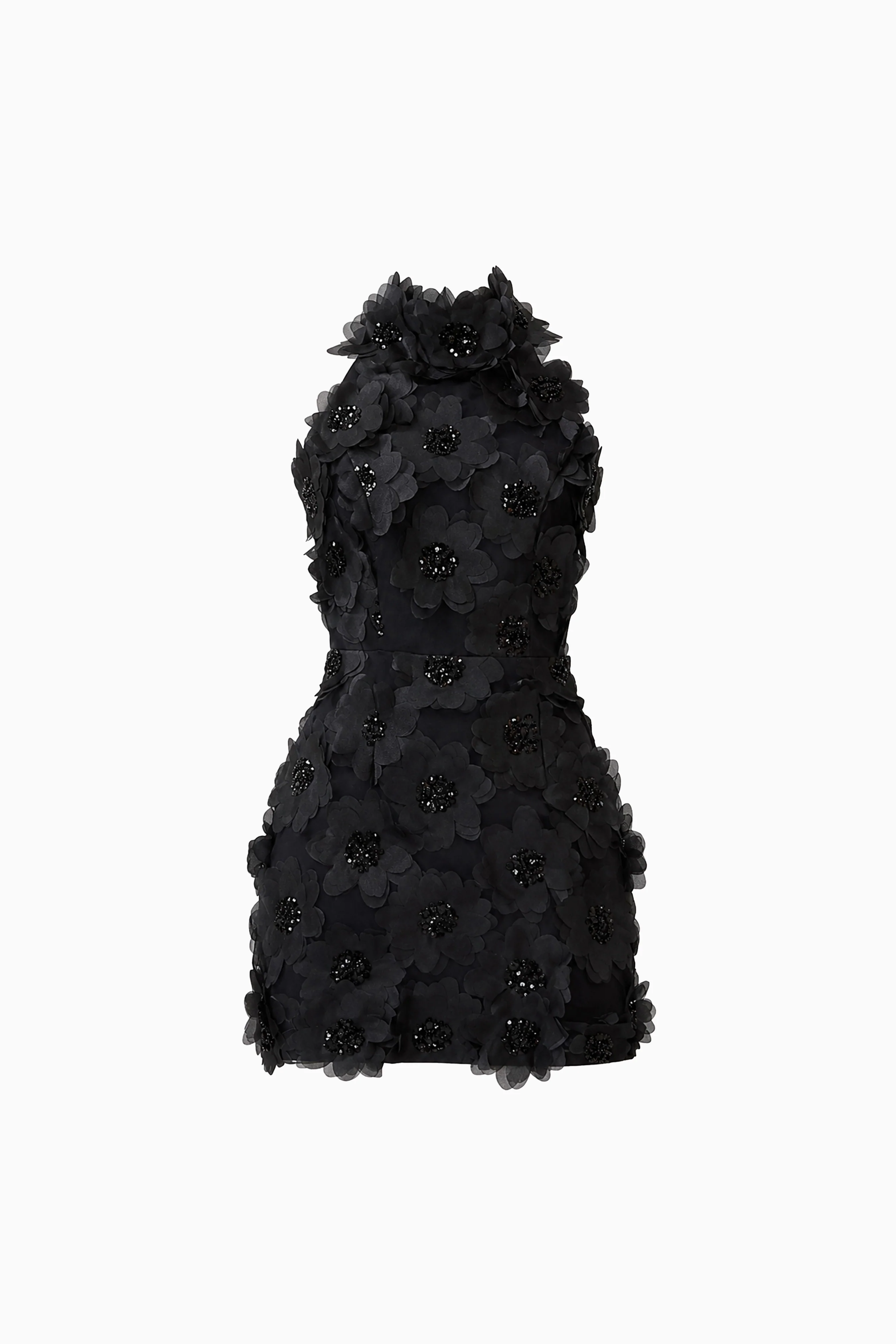 Cherry Blossom Mini Dress in Black
