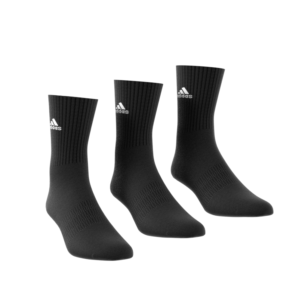 ADIDAS Cushioned Crew Socks 3 Pairs Black IC1310