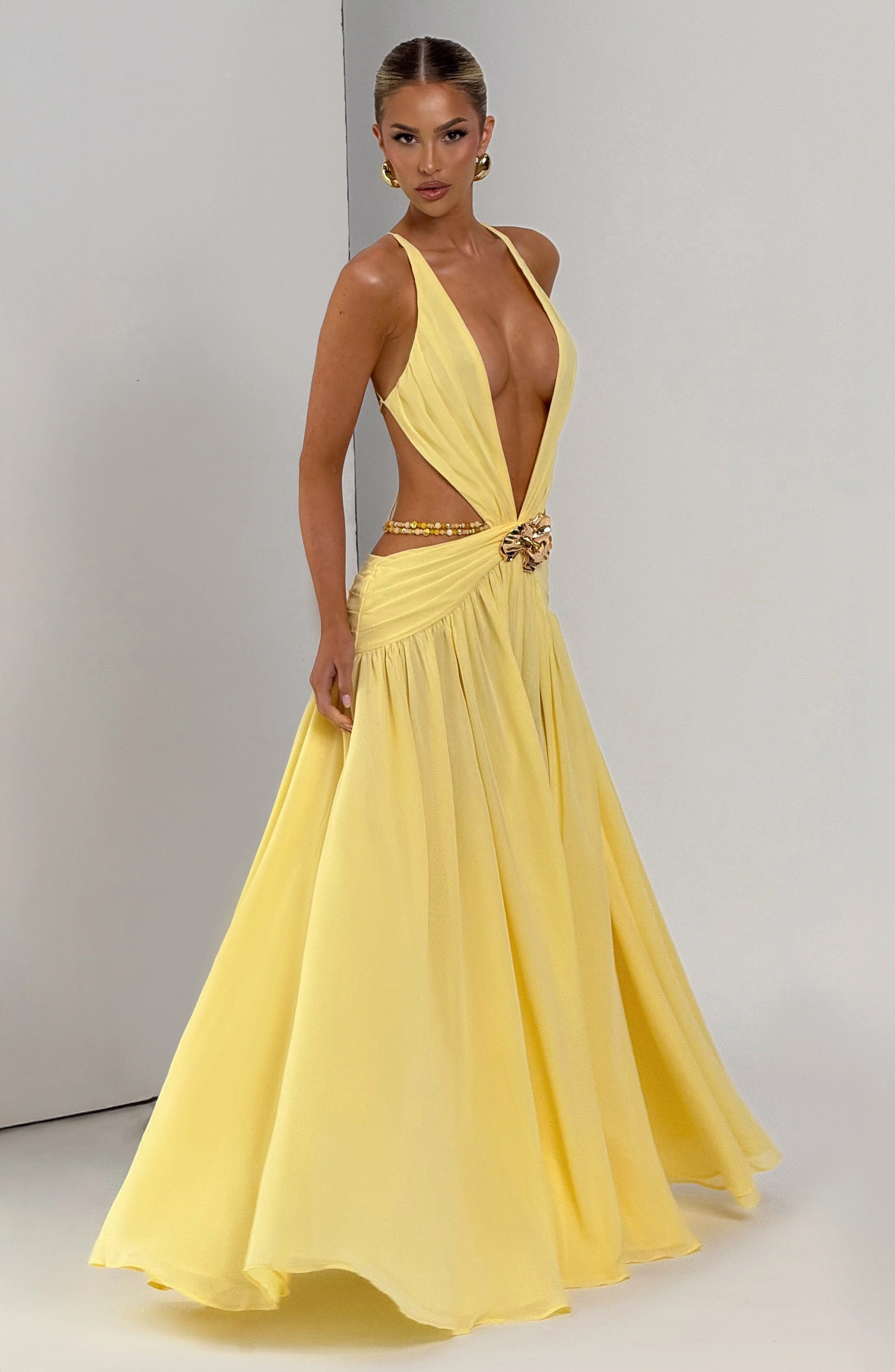 Indianna Maxi Dress - Lemon