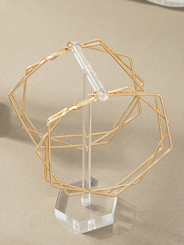 Geometric Drop Earrings