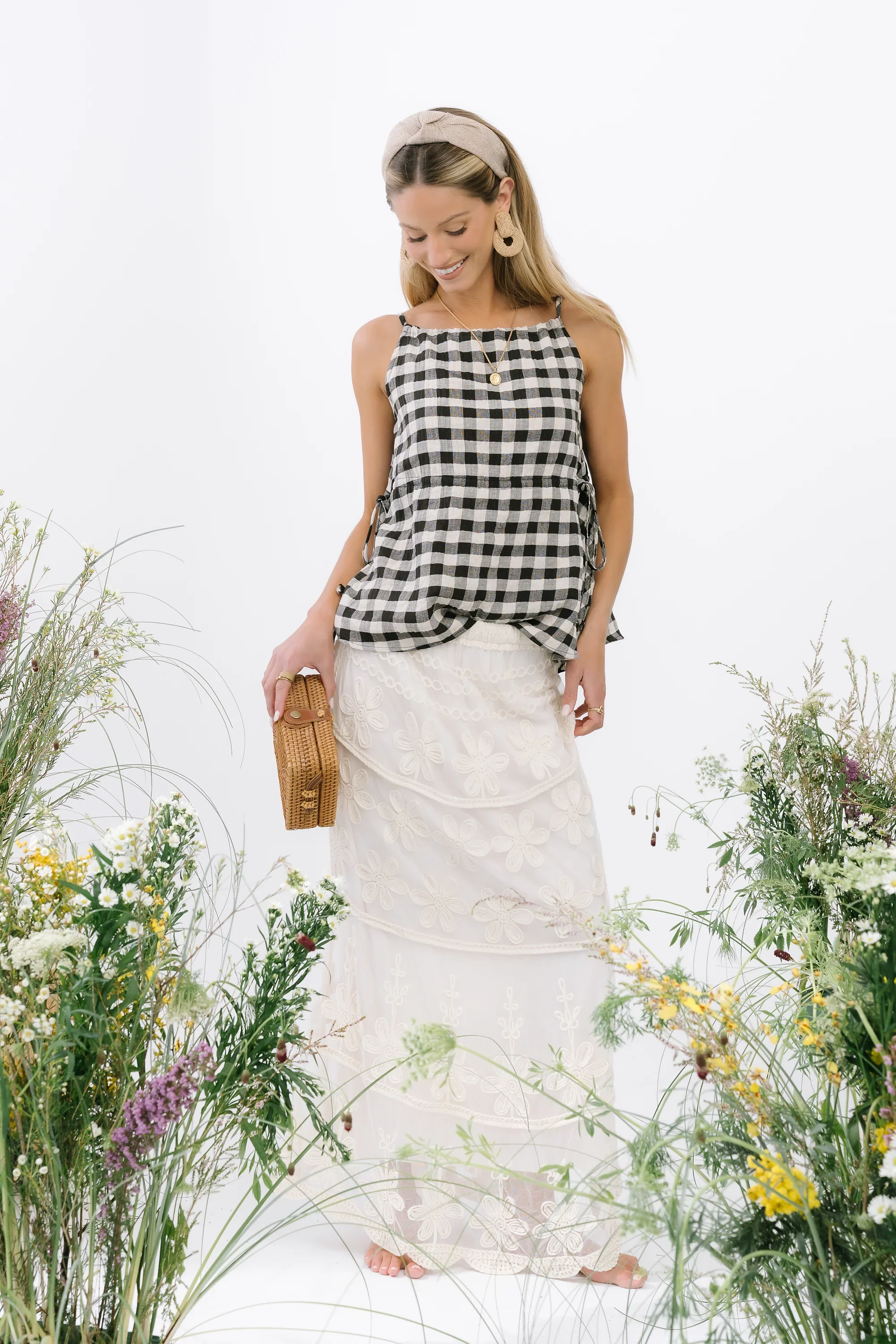 Lily Gingham Tank Top
