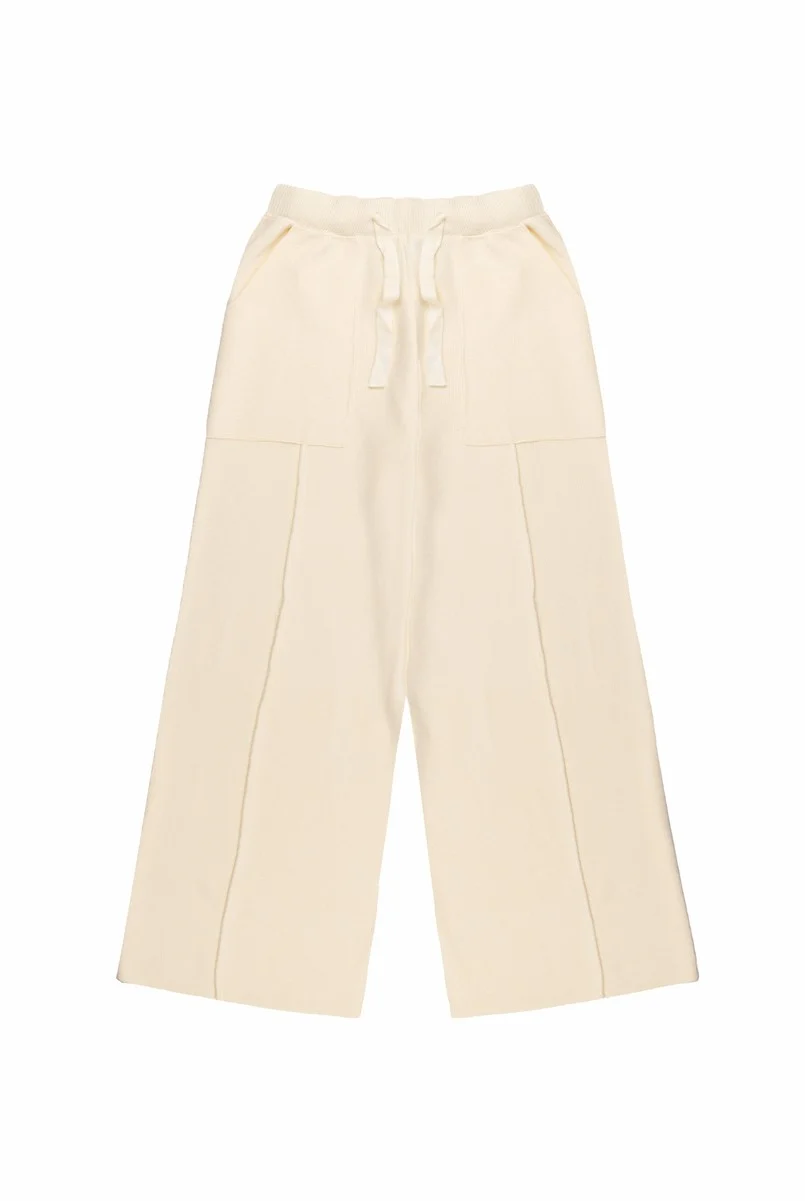 Drawstring Sweater Knit Pants