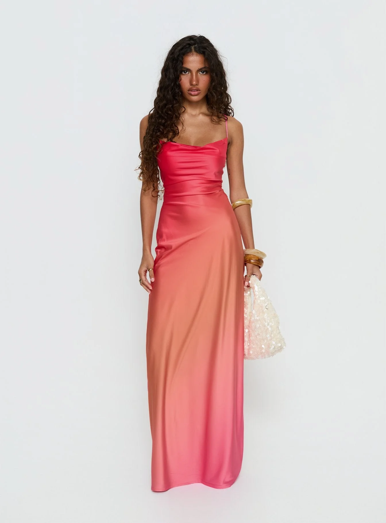 Celena Maxi Dress Pink Ombre