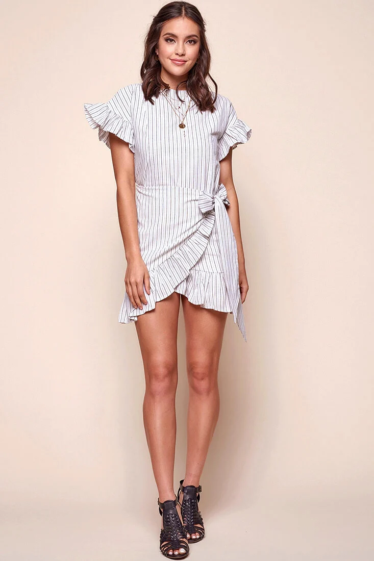Lulu Frilly Summer Dress White