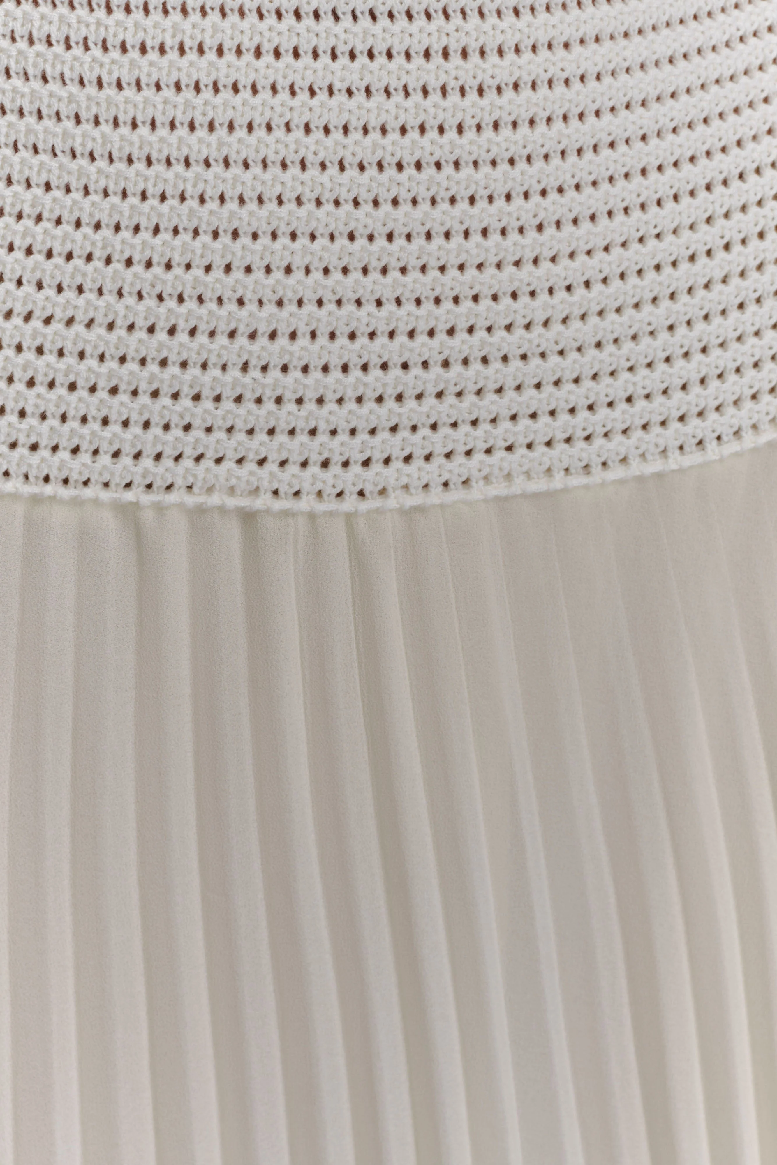 Catherine Crochet Pearl Maxi Dress - White
