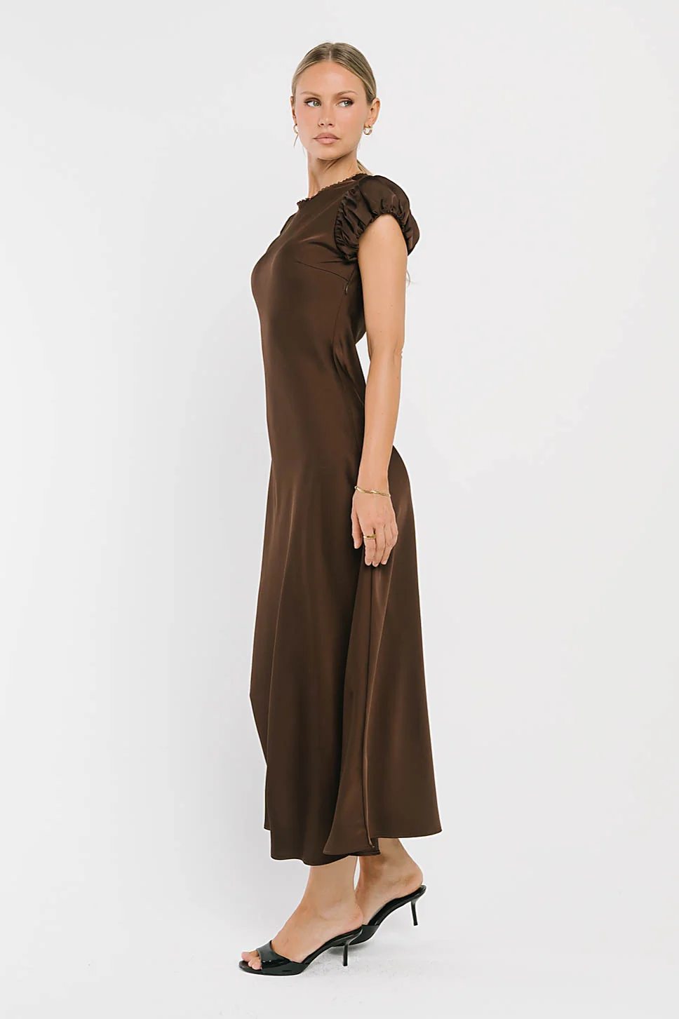 Ellianna Maxi Dress in Dark Brown