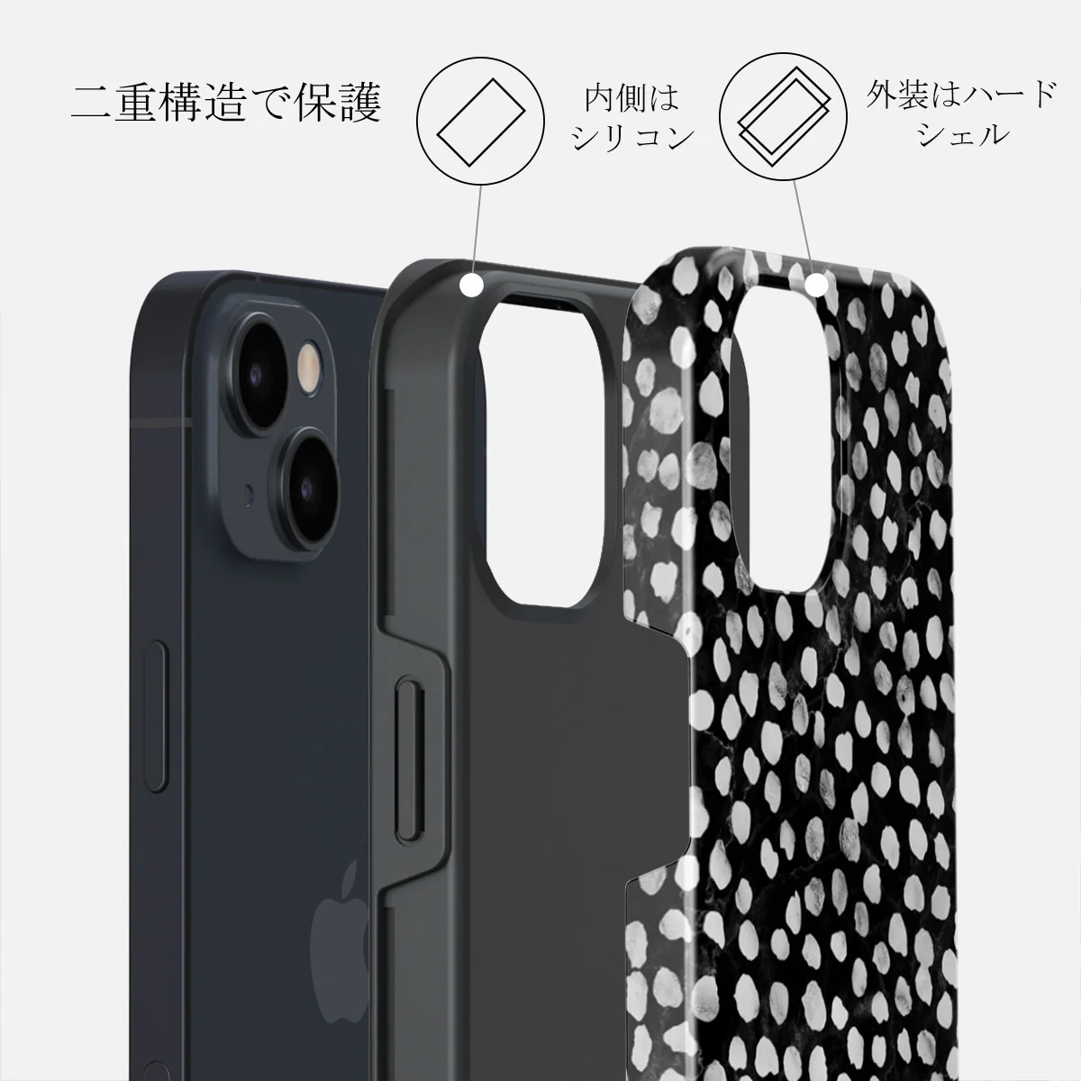 Night Sky - Dotted iPhone 13 Mini ケース