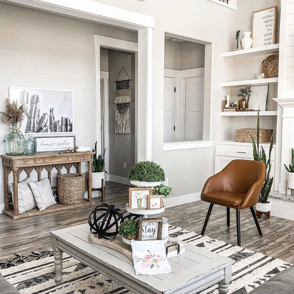 Arched Detail Console Wood Table