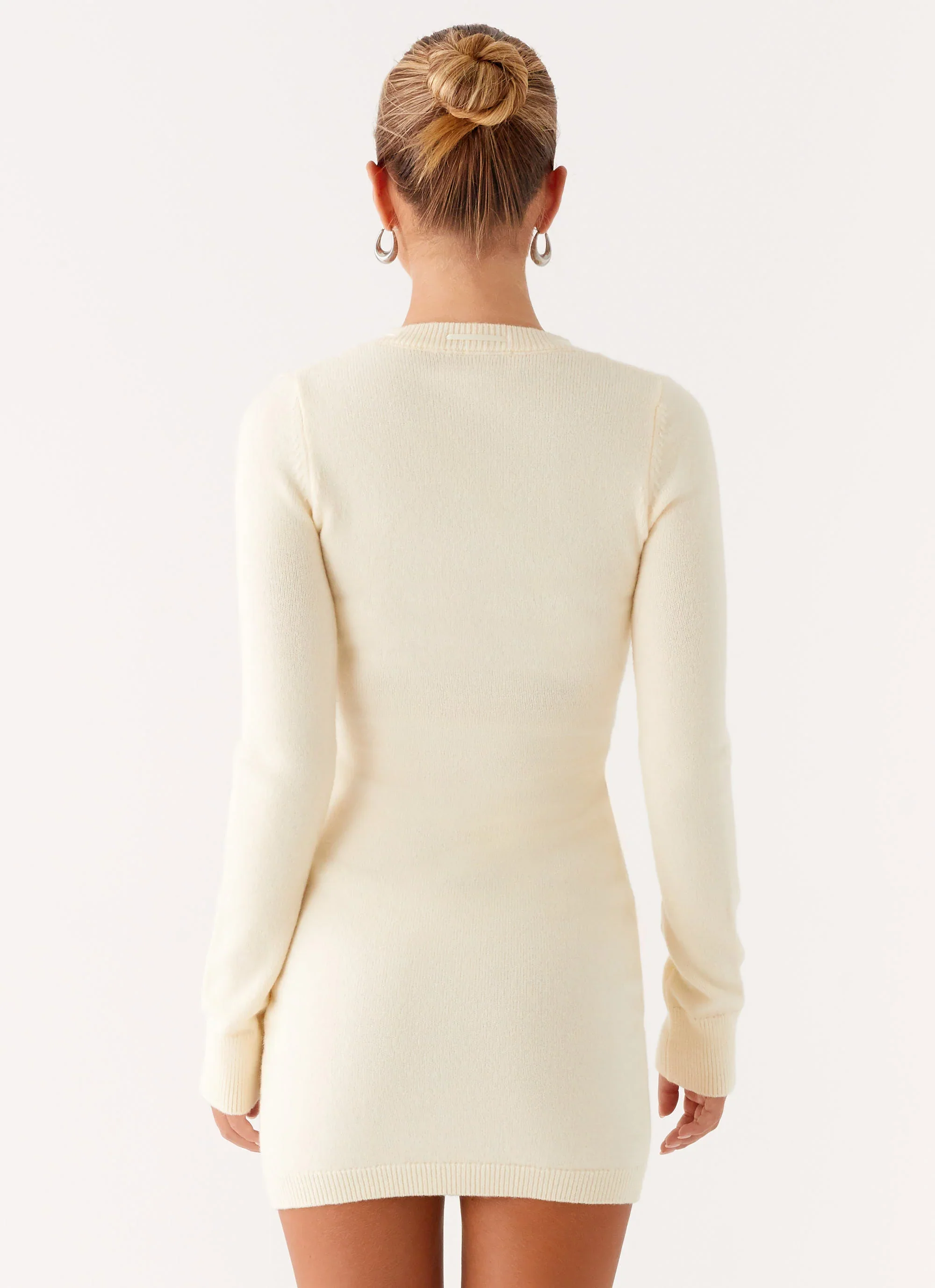 Zaffia Knit Mini Dress - Ivory