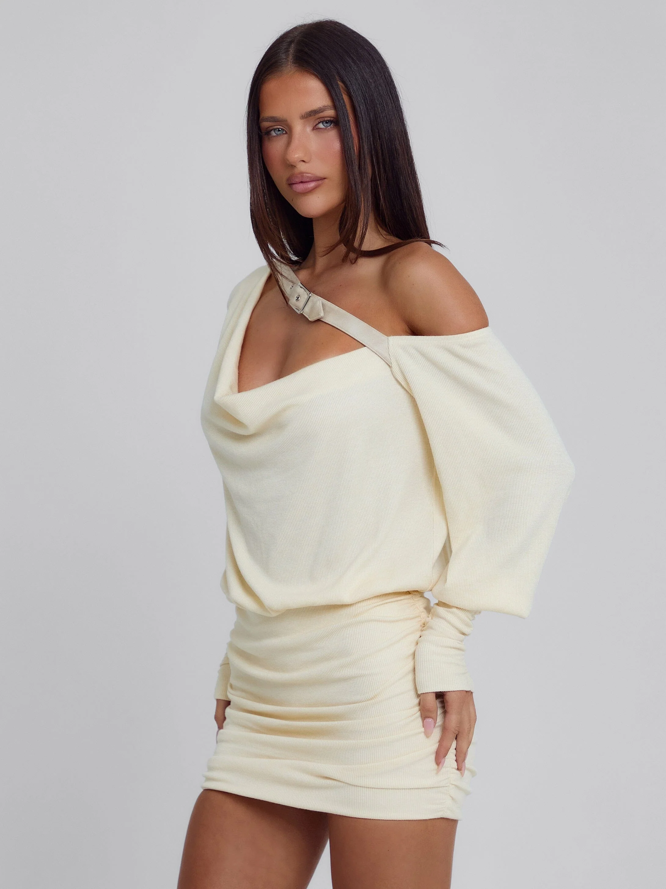 Azari Mini Dress Cream