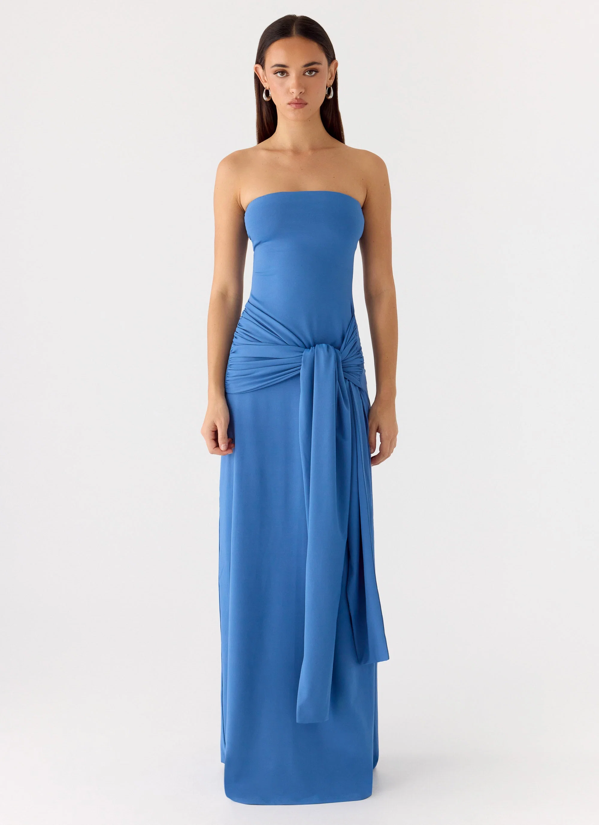 Stole My Heart Maxi Dress - Washed Navy