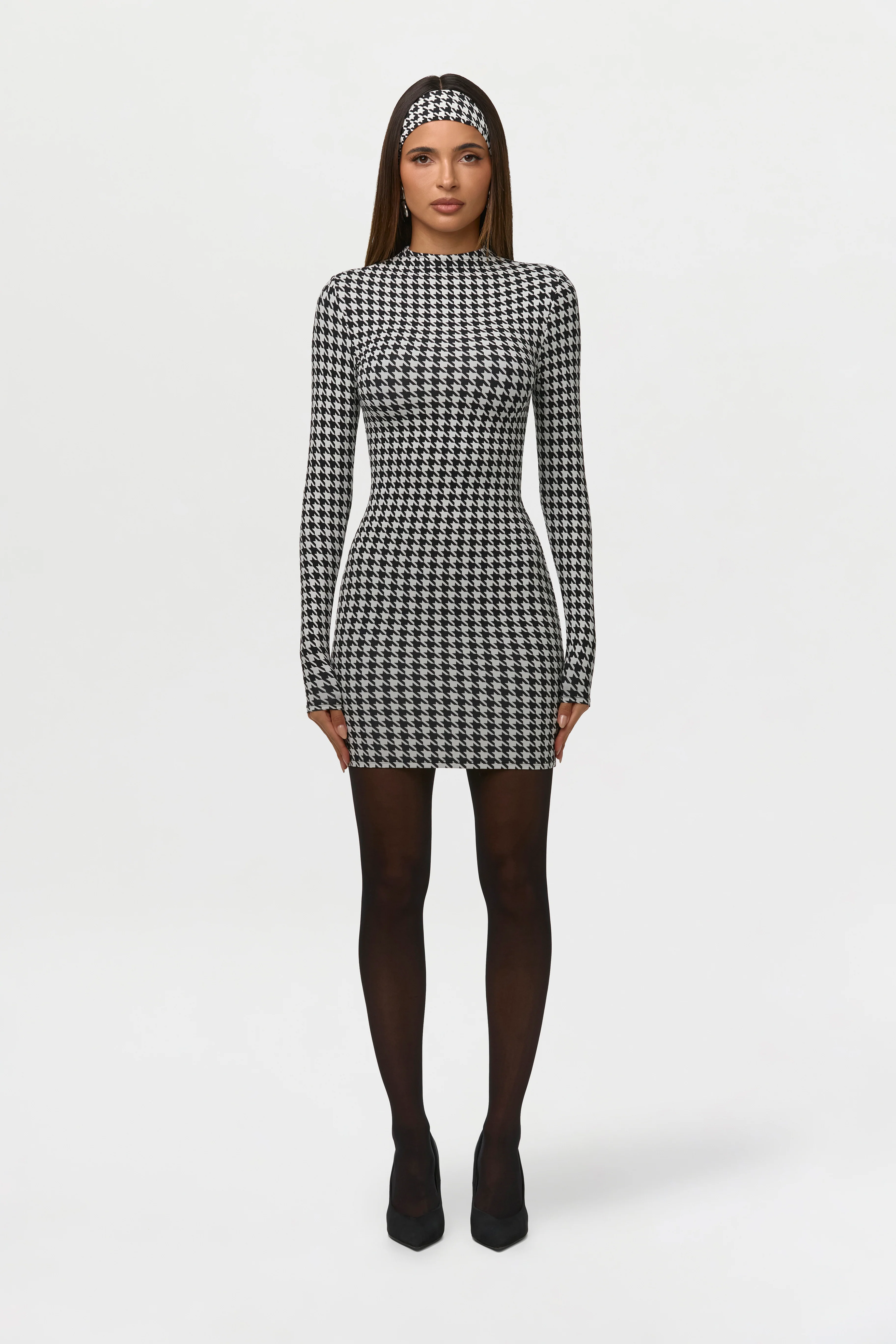 Naked Print Mini Dress