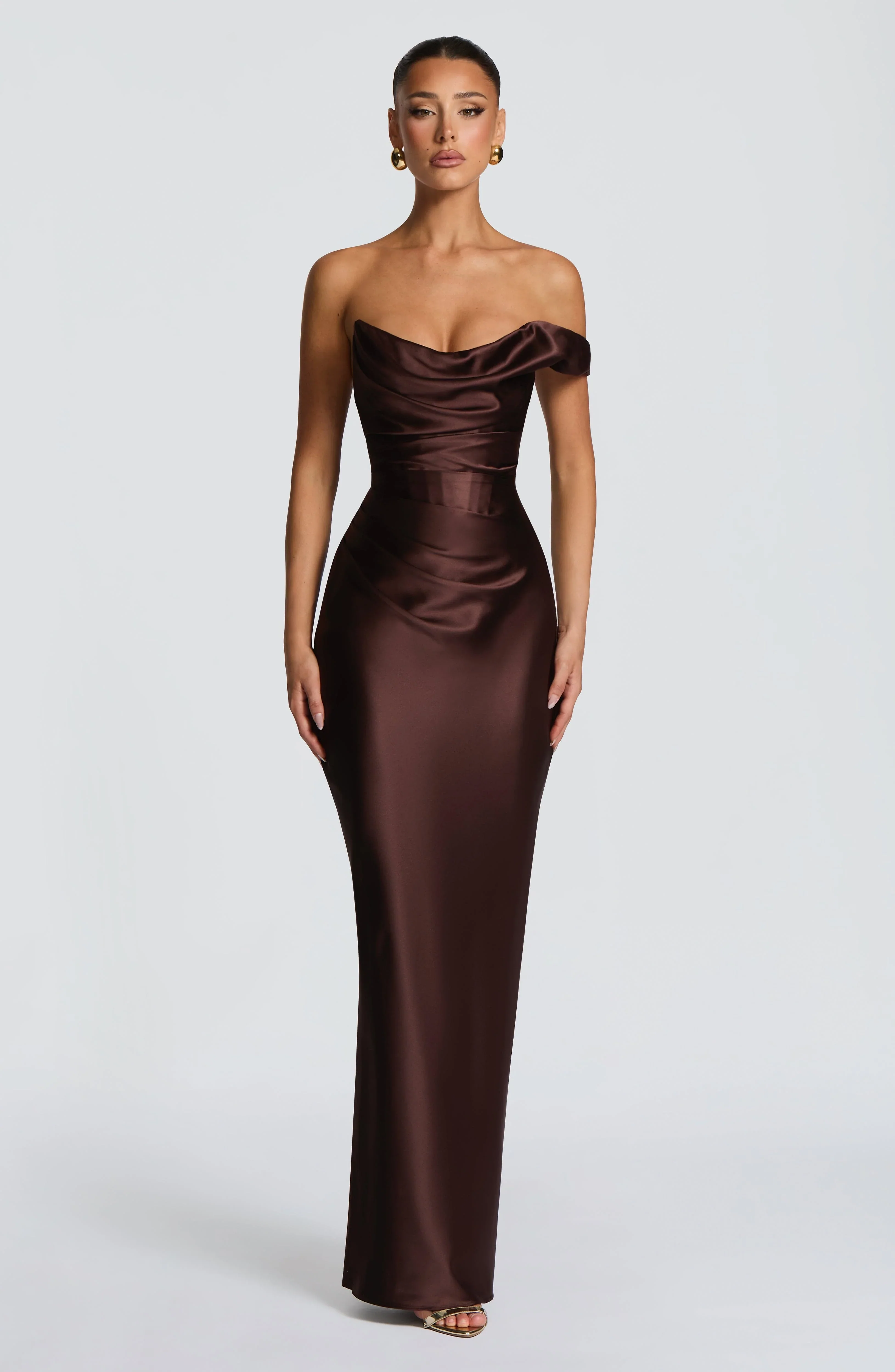 Thalassa Maxi Dress - Plum Brown