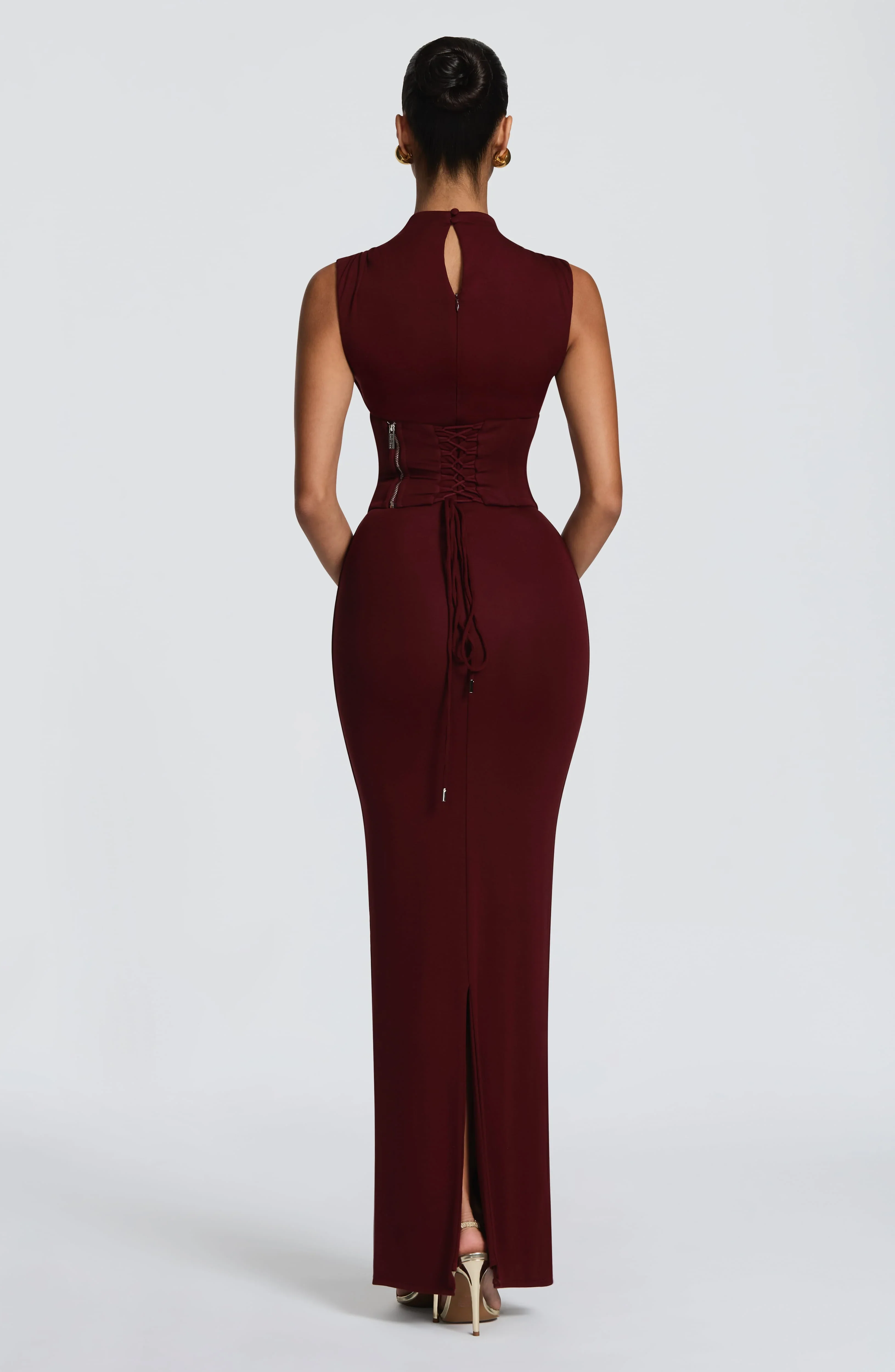 Soline Maxi Dress - Cherry Lacquer
