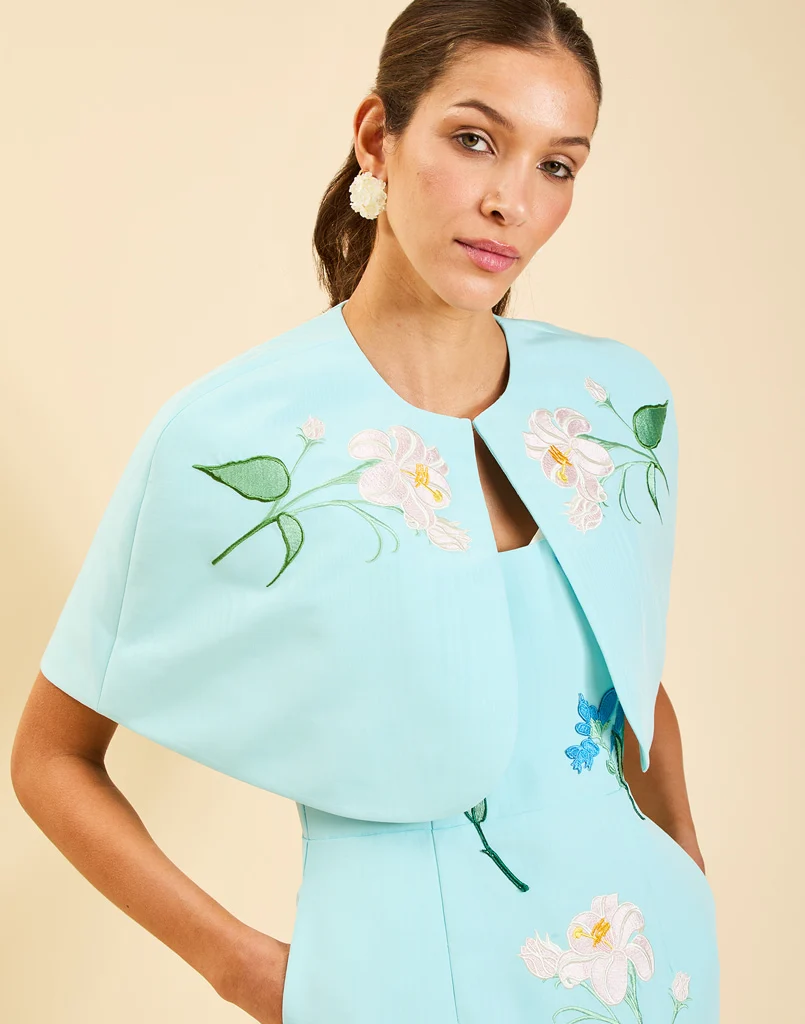 Promenade Embroidered Capelet